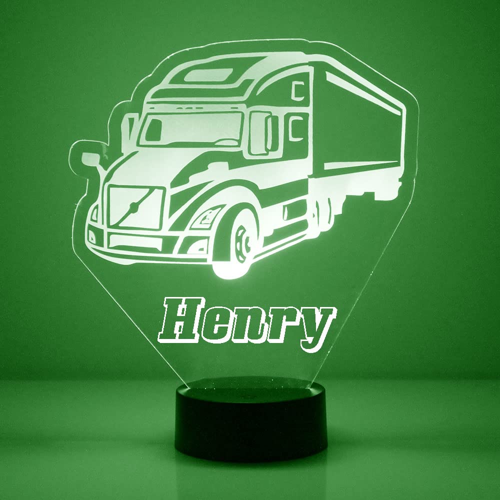 Truck Custom LED Name Sign with Remote, Light Up Name Sign and Personalized Name Night Light, Customized Like You Want, Made in 