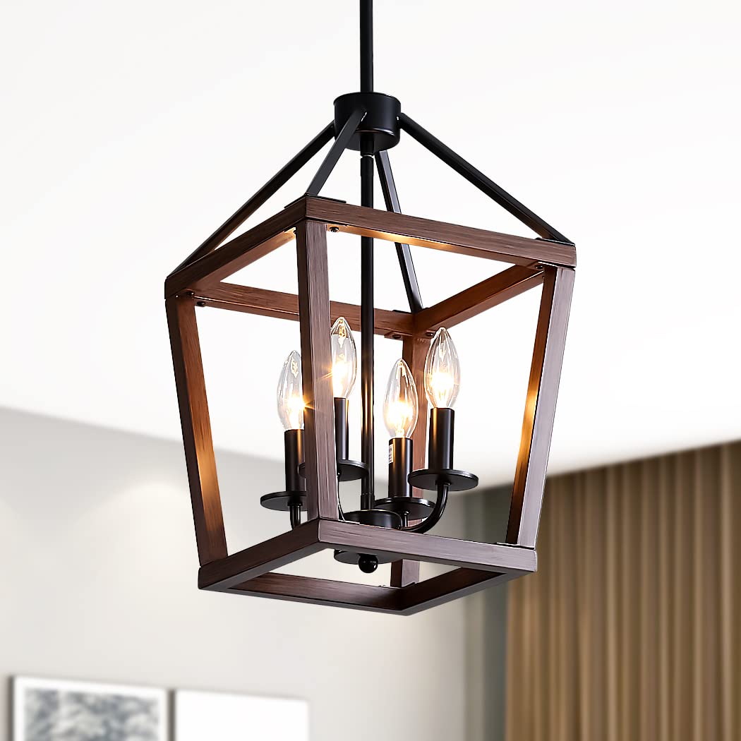Farmhouse orb Metal Chandelier