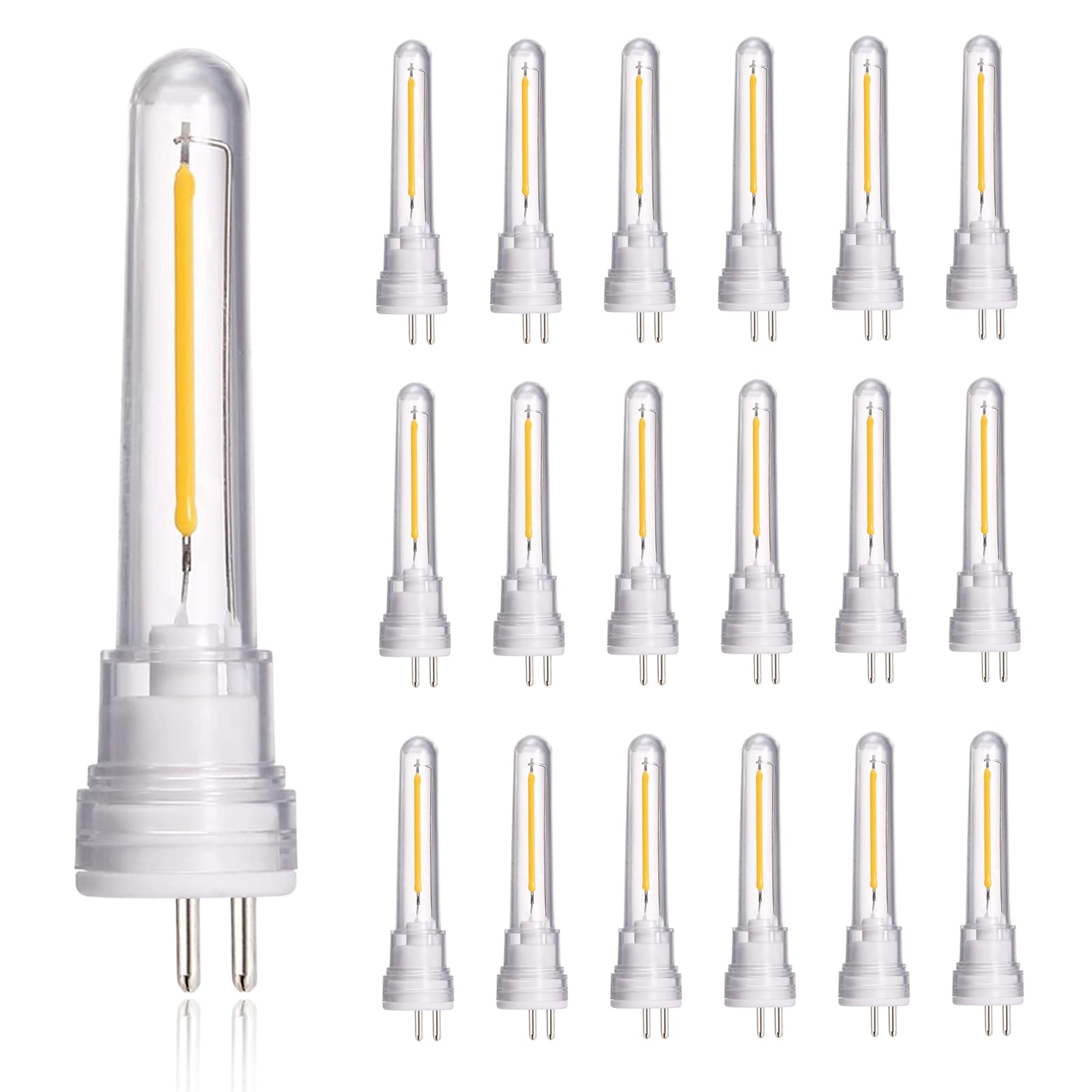 Histar 18 Pack S14 Led Bulbs Dimmable S14 Replacement Bulbs For Outdoor String Lights, Shatterproof And Waterproof Warm White 27