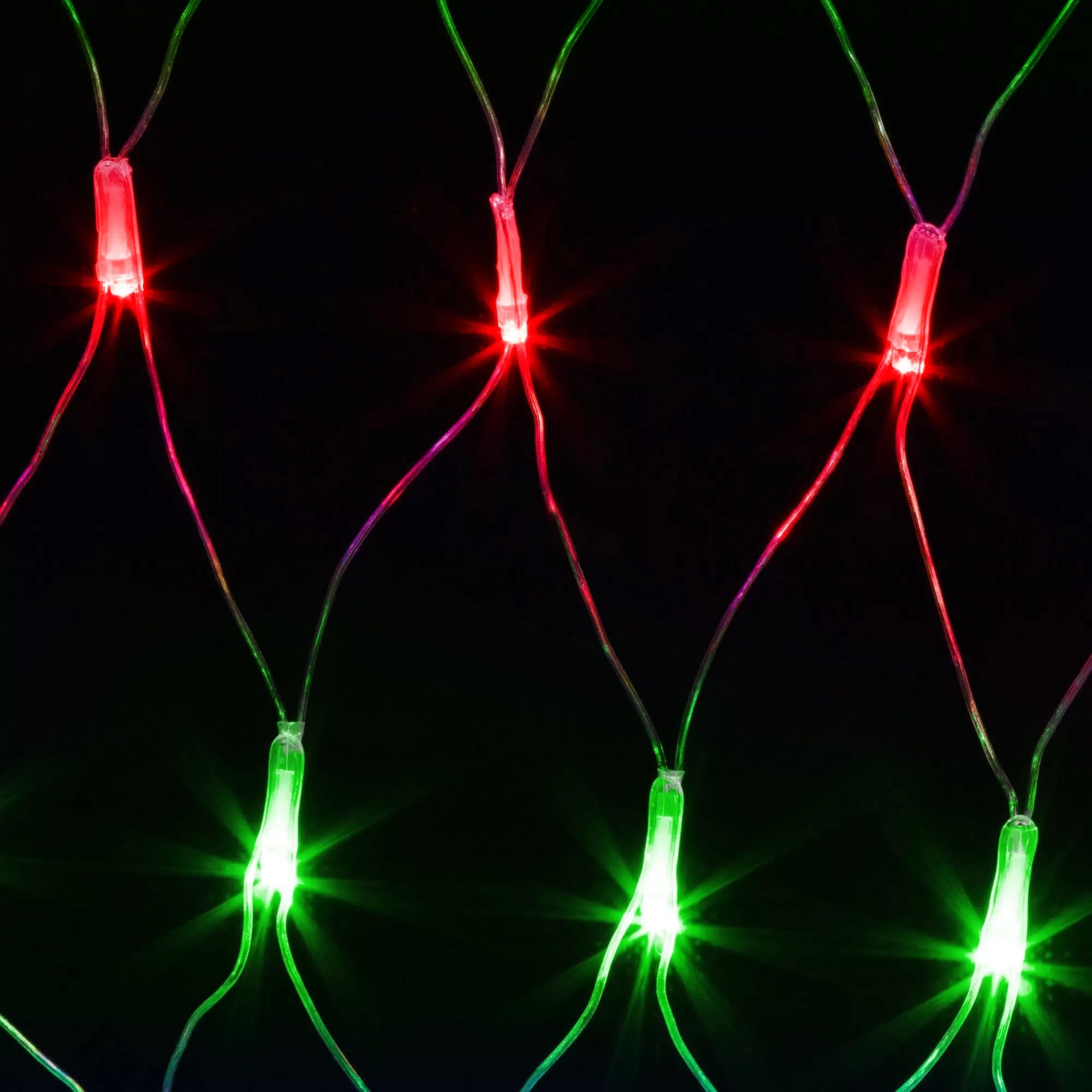 198 Led 9.8 Ft*6.6 Ft Net Lights Plug In  8 Lighting Modes Mesh Light Connectable  Waterproof Christmas Net Lights Outdoor For Bushes  Wedding  Holiday  Garden  Xmas Tree Decorations(Red And Green)