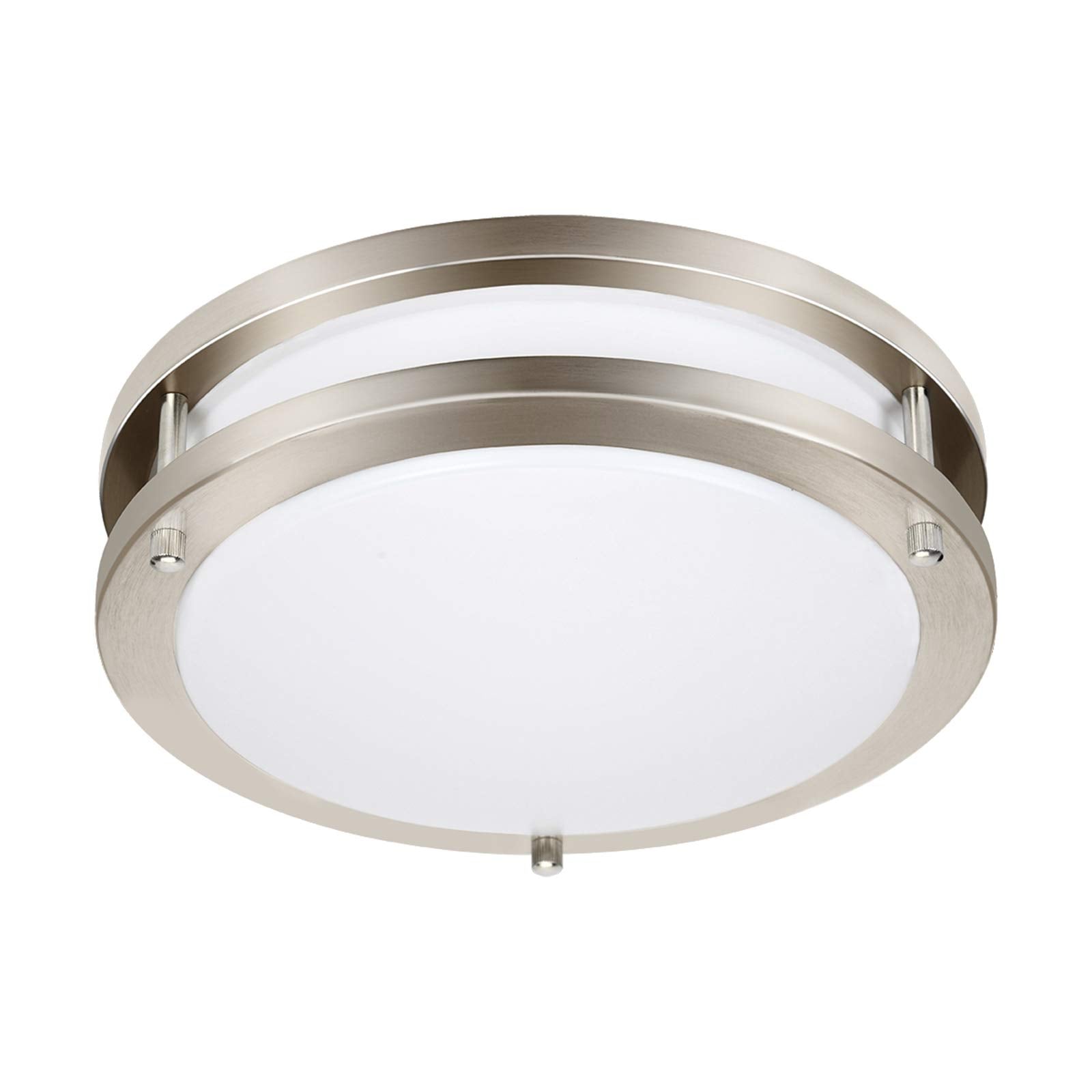 Drosbey 24W Led Ceiling Light Fixture, 10In Flush Mount Light Fixture, Ceiling Lamp For Bedroom, Kitchen, Bathroom, Hallway, Lau