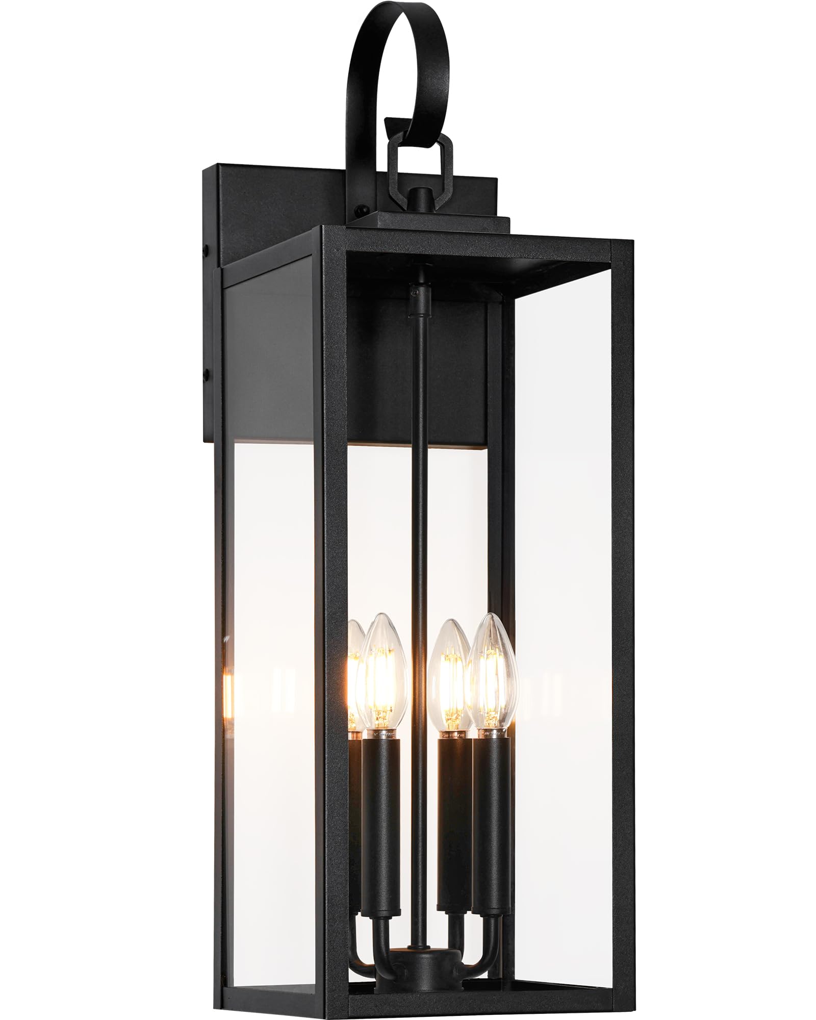 Beslowe 25'' Outdoor Wall Light Fixture, 4-Light Extra Large Exterior Lighting Fixture Wall Mount, Waterproof Porch Light Outdoo