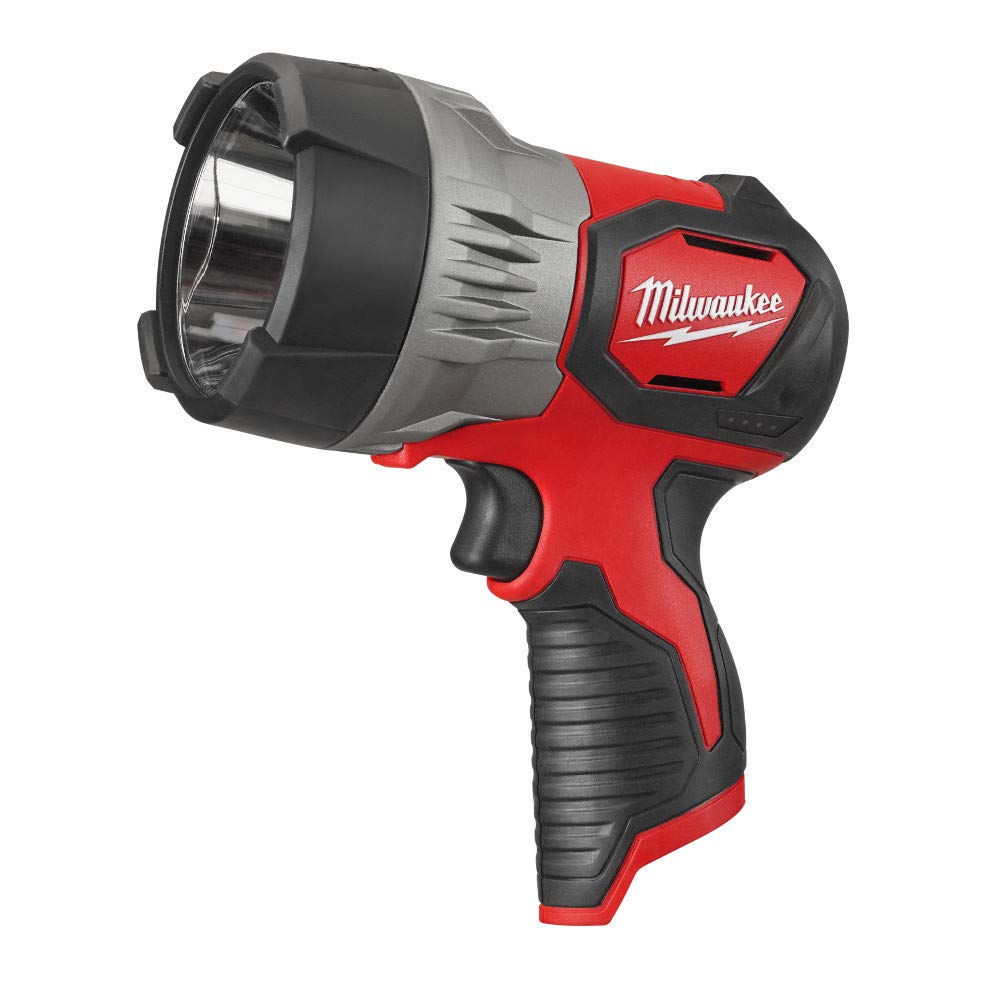 Milwaukee M12 Trueview LED Spotlight, Model 2353-20, Red, Metal Construction