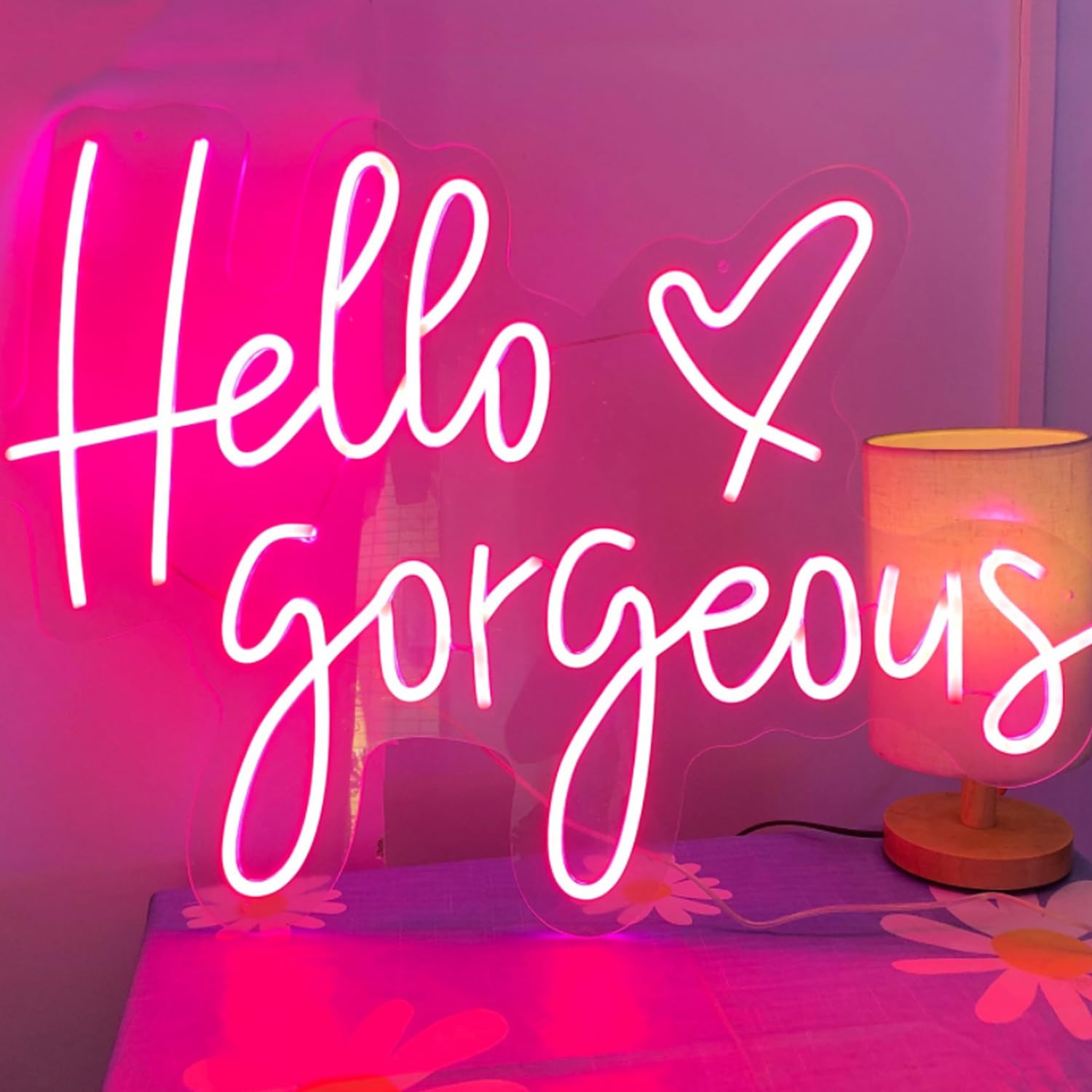 Binager Custom Neon Sign, Personalized LED Name Wall Decor, 15x30 inches, Eco-Friendly Materials, Customizable Color
