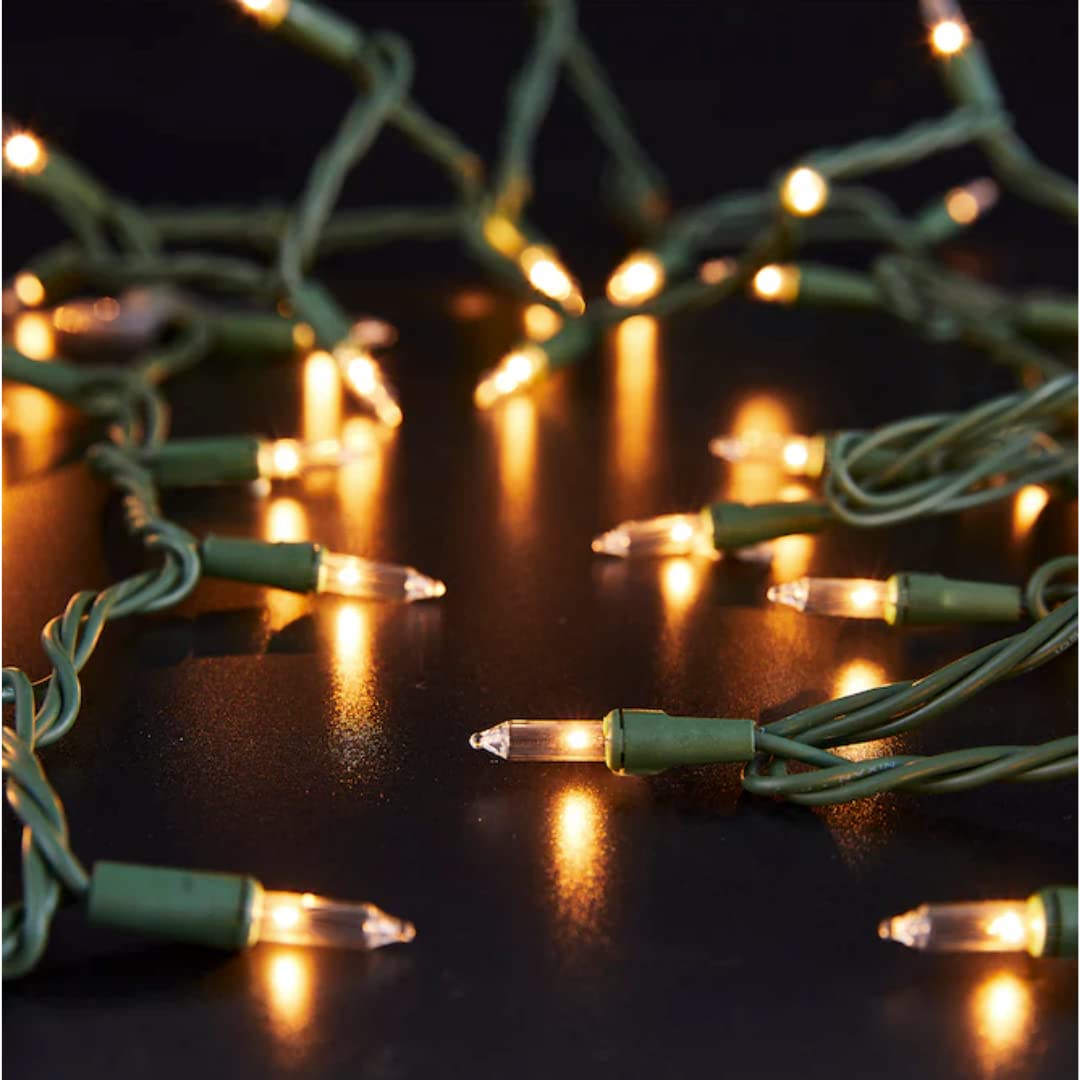 Generic Holiday Living Mini Lights - 100 ct. Clear Bulbs, 21.9 ft. Length, Multicolor