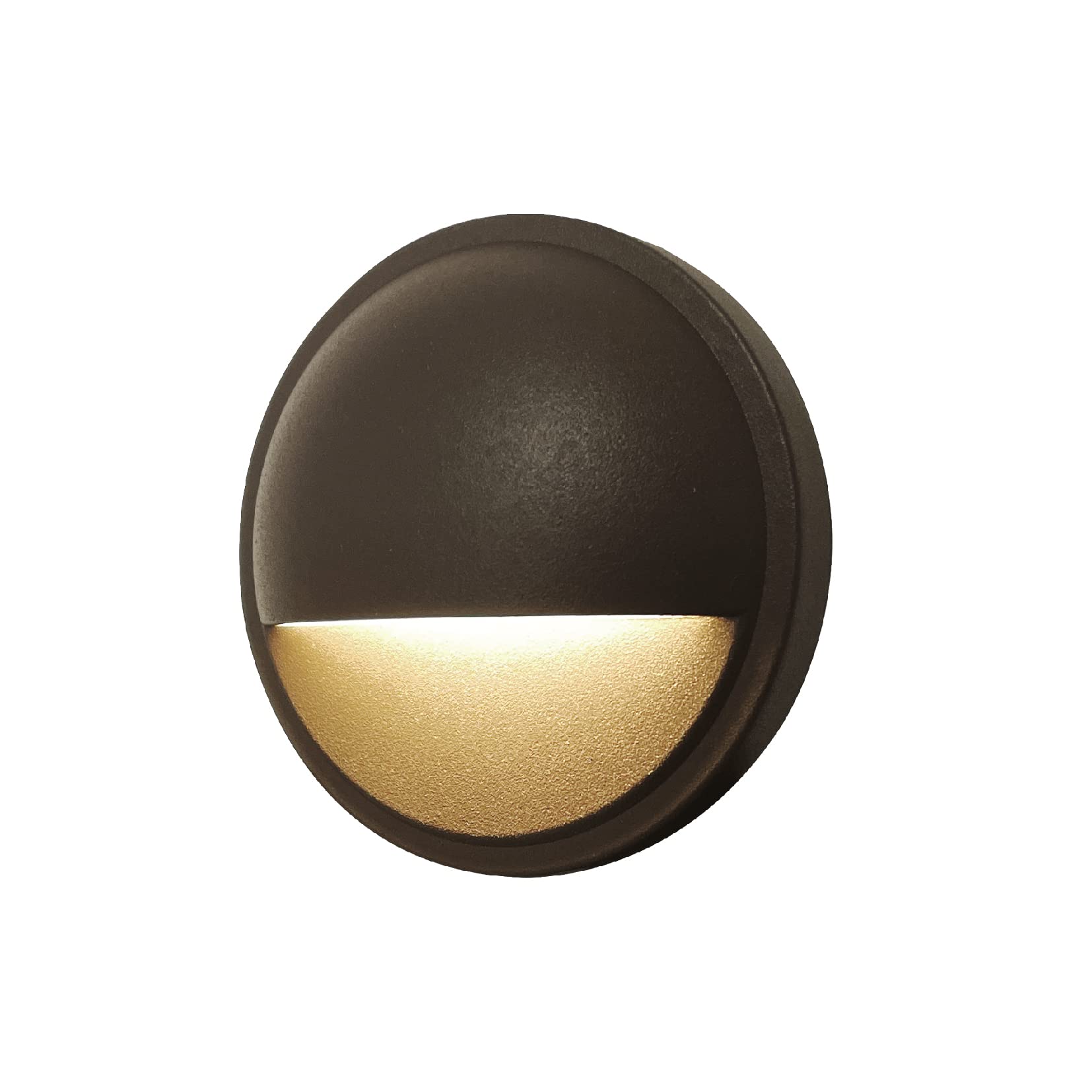 Gkoled 12V Low Voltage Led Deck Lights, 2W 2700K, Dark Brown Aluminum, 6-Pack