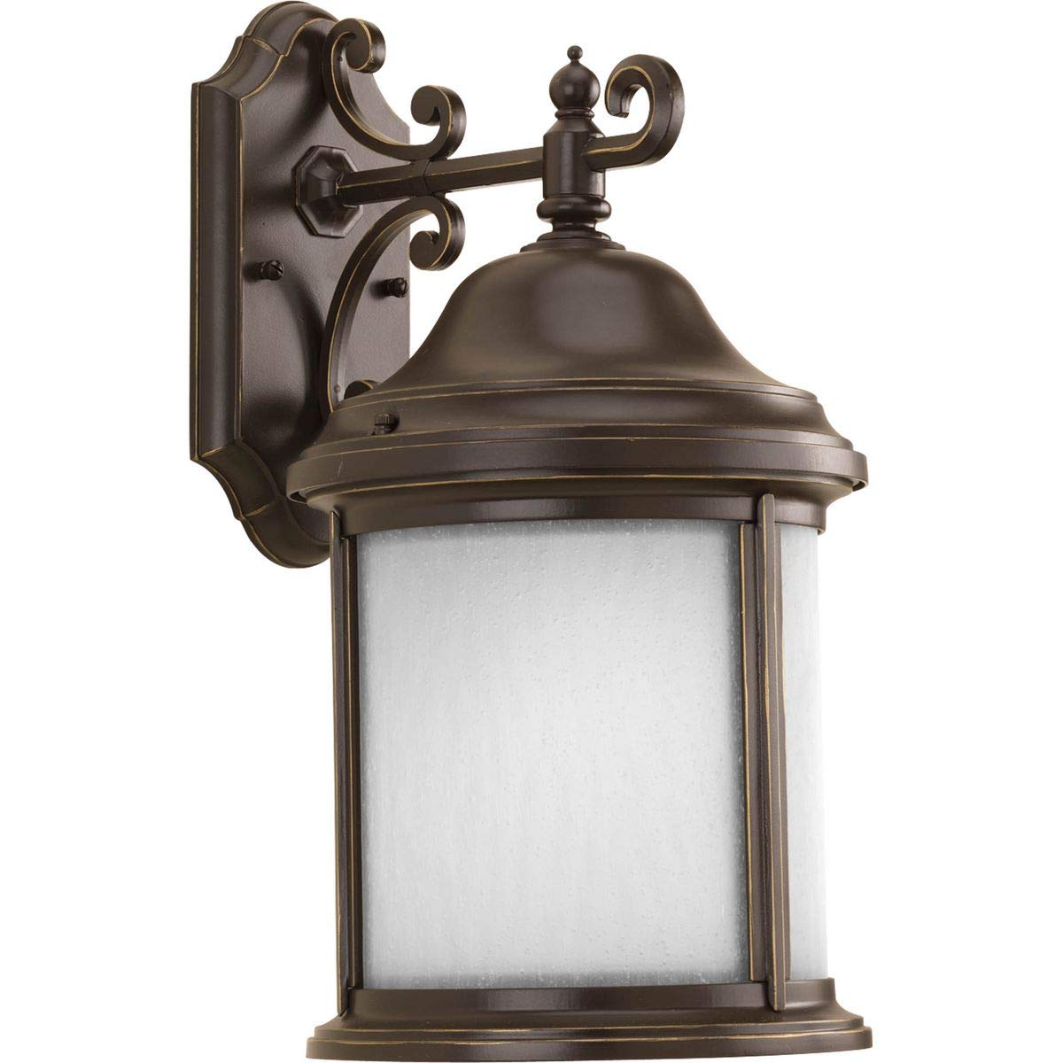 Progress Lighting 1-Light Outdoor Wall Lantern, Antique Bronze, Aluminum, 16.63x8.38x8.38, Model P5875-20MD, New Traditional Design
