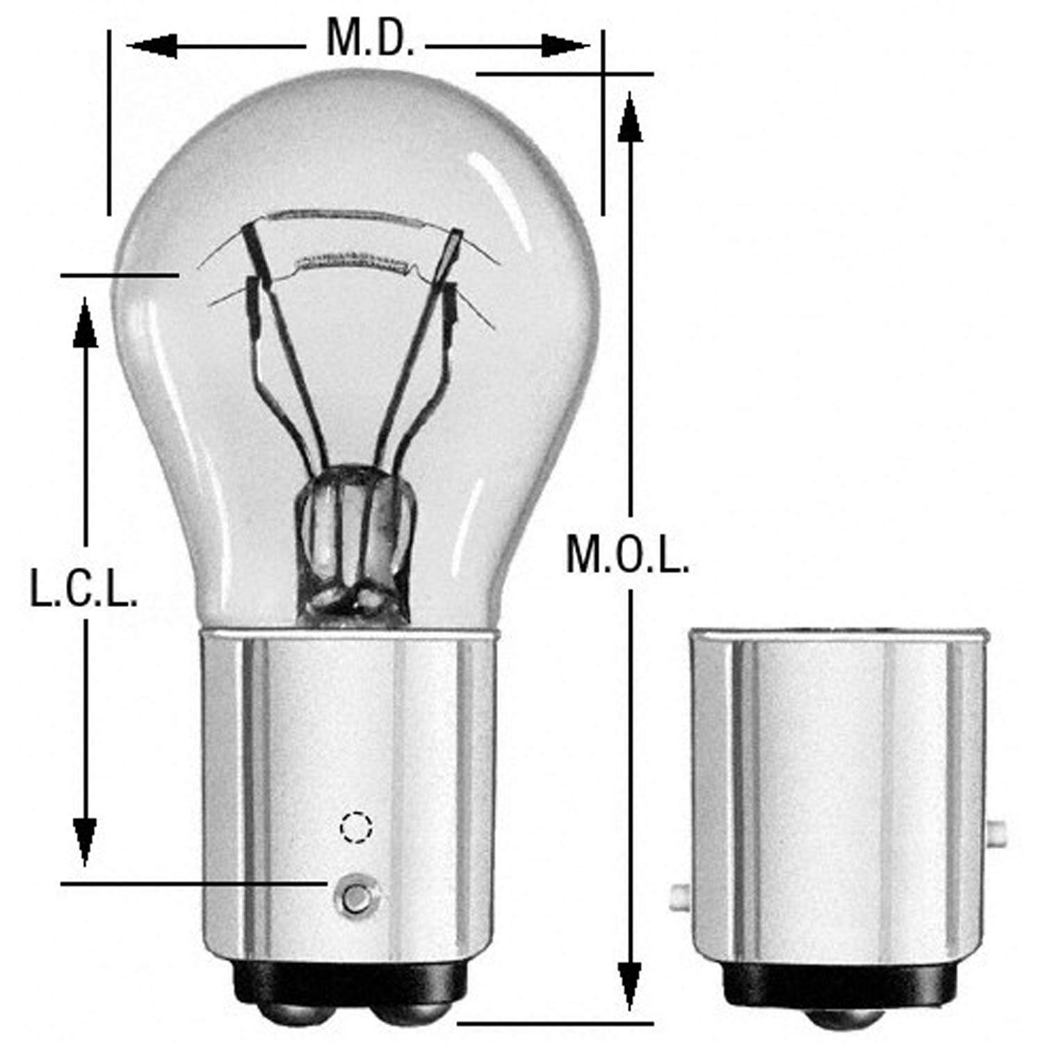 Wagner Lighting Bp1154 Multi-Purpose Light Bulb - Glass, Pack Of 2