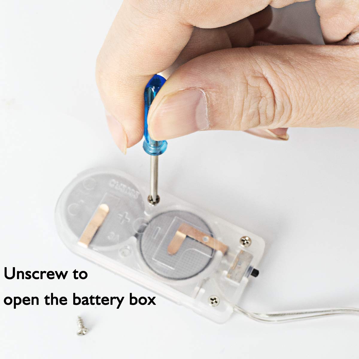 Itart Micro Led String Lights Battery Powered Set Of 8 Cool White Mini Fairy Light 20 Led 6Ft Ultra Thin Silver Wire Rope Lights For Craft Diy Costume Centerpieces Display