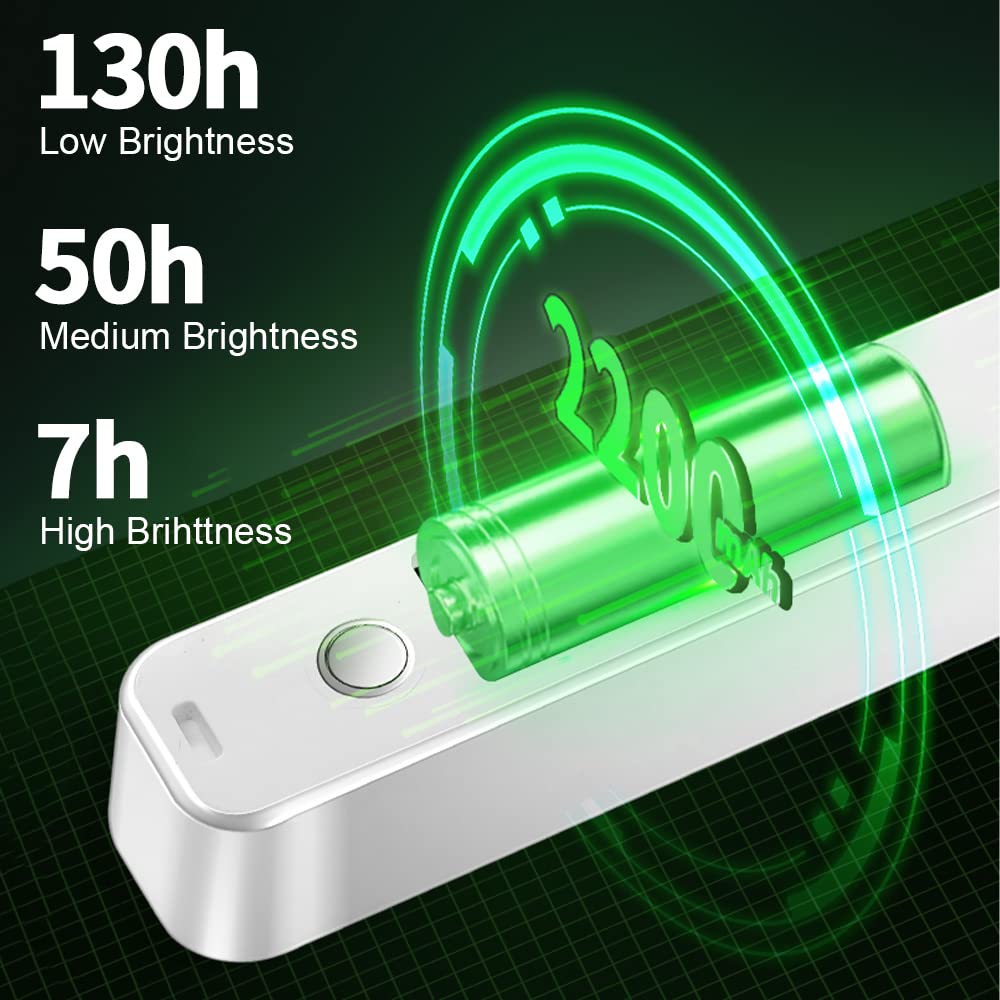 Xmnsoly Magnetic Light Bar Rechargeable Desk Light Bar With Remote 3000K To 6000K Dimmable For Reading, Bedroom, Under Desk Ligh