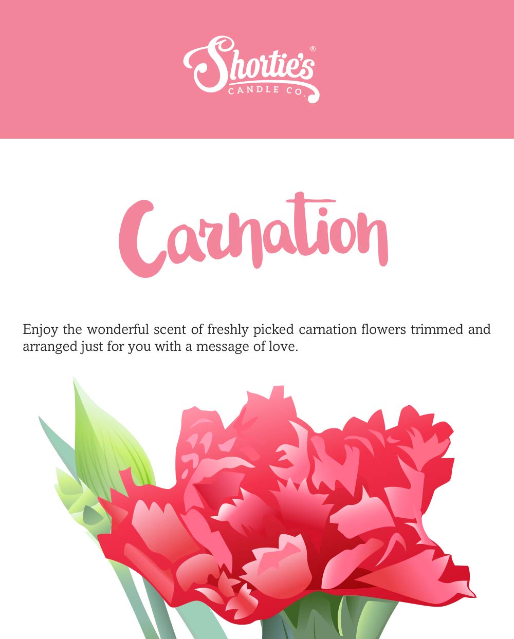 Shortie'S Candle Company Pure Carnation Pink Tealight Candles - Highly Scented, 6 Pack