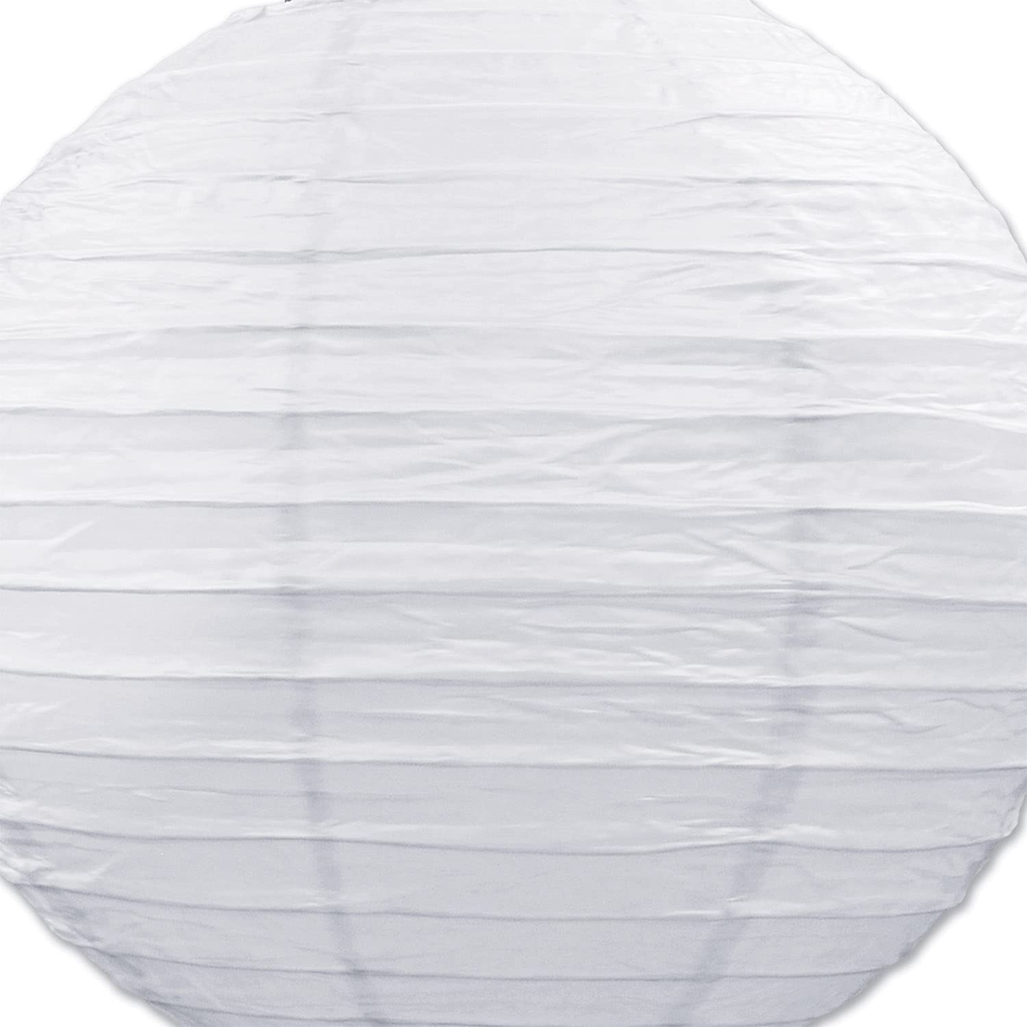 Beistle Jumbo Paper Lantern, White Hanging Decorations With Metal Support & Transparent Cord For Weddings, Graduation Parties, &