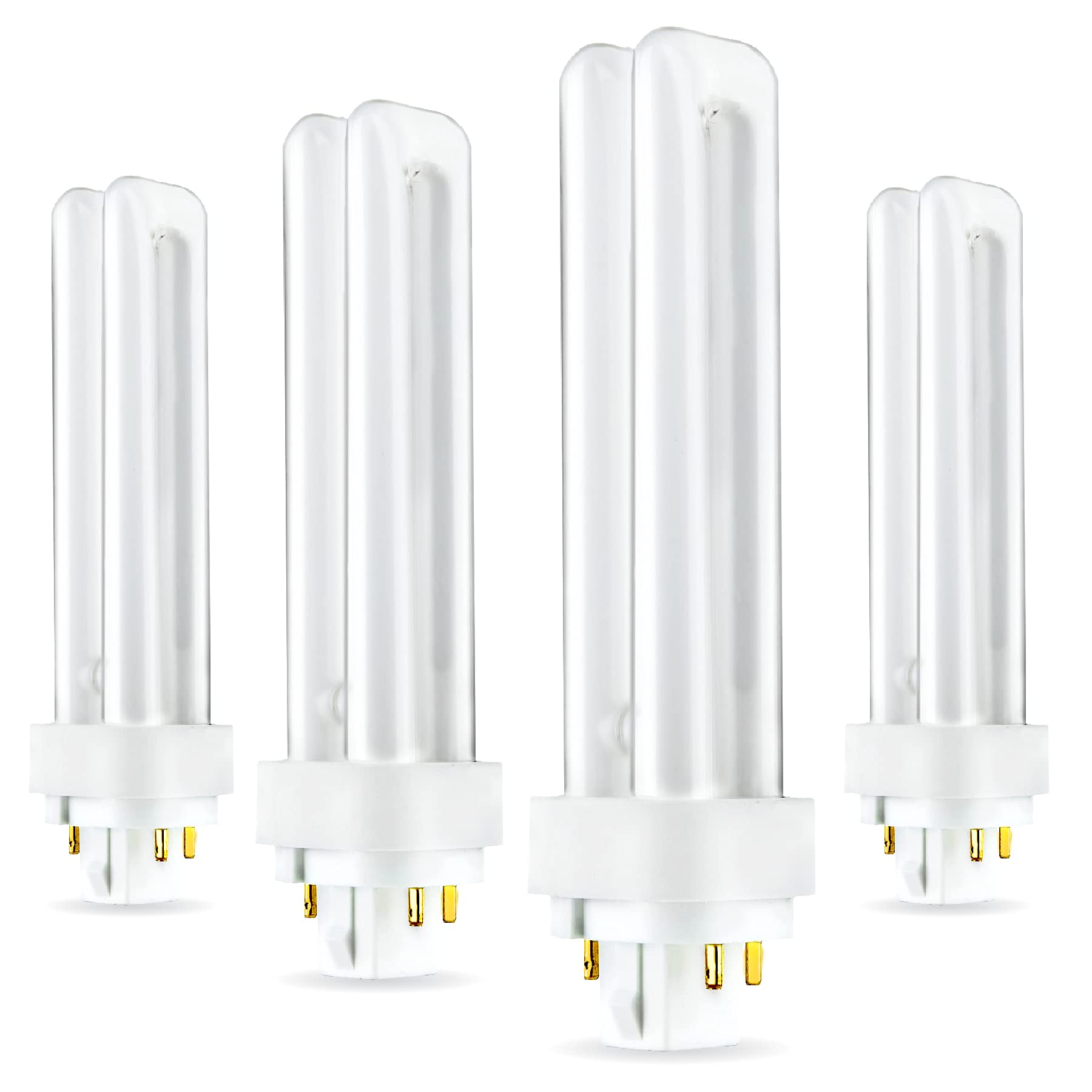 (4 Pack) PLC-18W 827  4 Pin G24q-2  18 Watt Double Tube  Compact Fluorescent Light Bulb  Replaces Sylvania 20683 and Philips 38329-9 - PL-C 18W/827/4P/ALTO