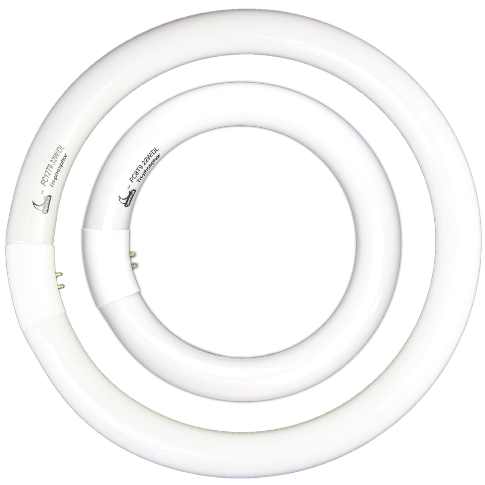 Fc8T9 22W And Fc12T9 32W Daylight Set , Round Fluorescent Bulb 8 Inch T9 22 Watts & Circular Light Bulbs 12 Inch 32 Watts Kit, C