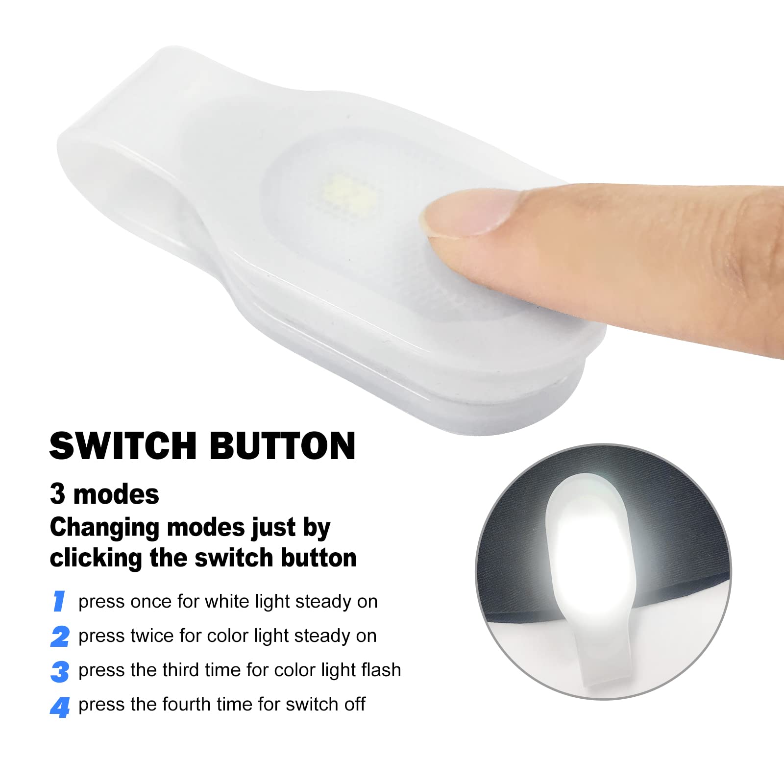 Pagful Nurse Nightshift Hands Free Lightweight Emergency Led Flashlight Clip On Flashlight Suitable For Walking Running Pets Outdoor Emergency