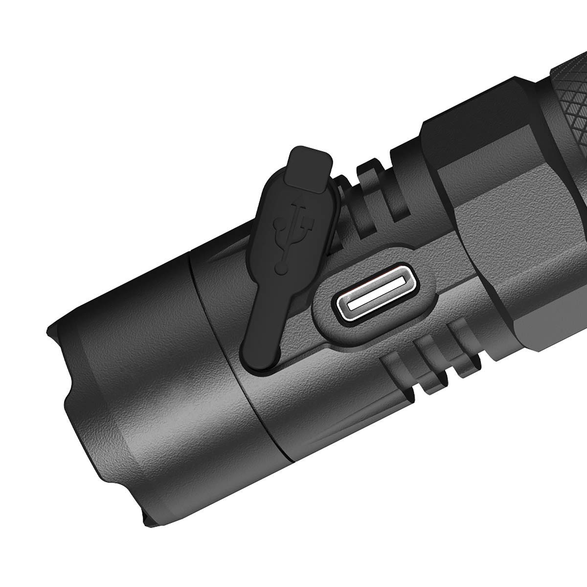 NiteCore MH10 V2 Rechargeable Flashlight 1200 Lumens, Aluminum, Black