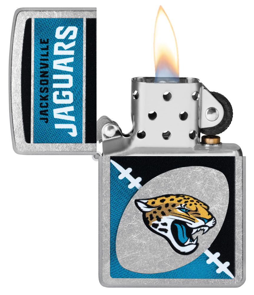 Zippo Nfl Jacksonville Jaguars Street Chrome Pocket Lighter