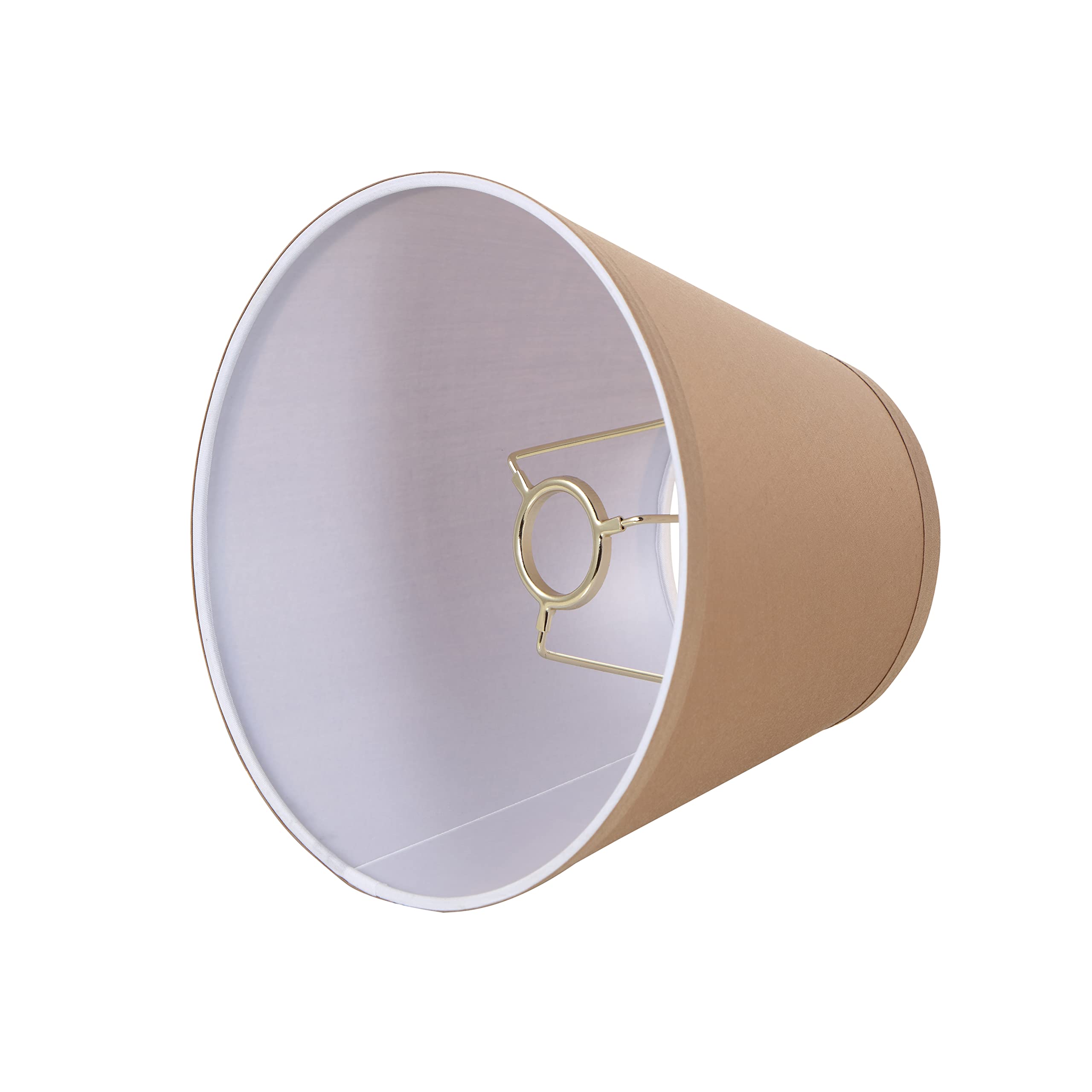 Aspen Creative 56001, Empire Uno Lamp Shade, Sienna Brown, 5&quot; Top X 9&quot; Bottom X 7&quot; Slant Height, Slip Uno 33Mm