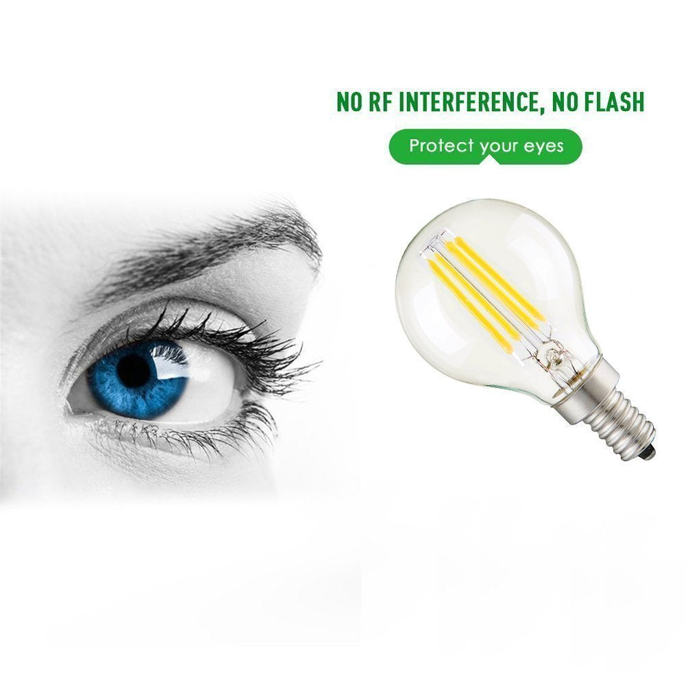 Maotopcom 4W G45 Dimmable Led Bulb, 2700K Warm White, E14 Base, Pack