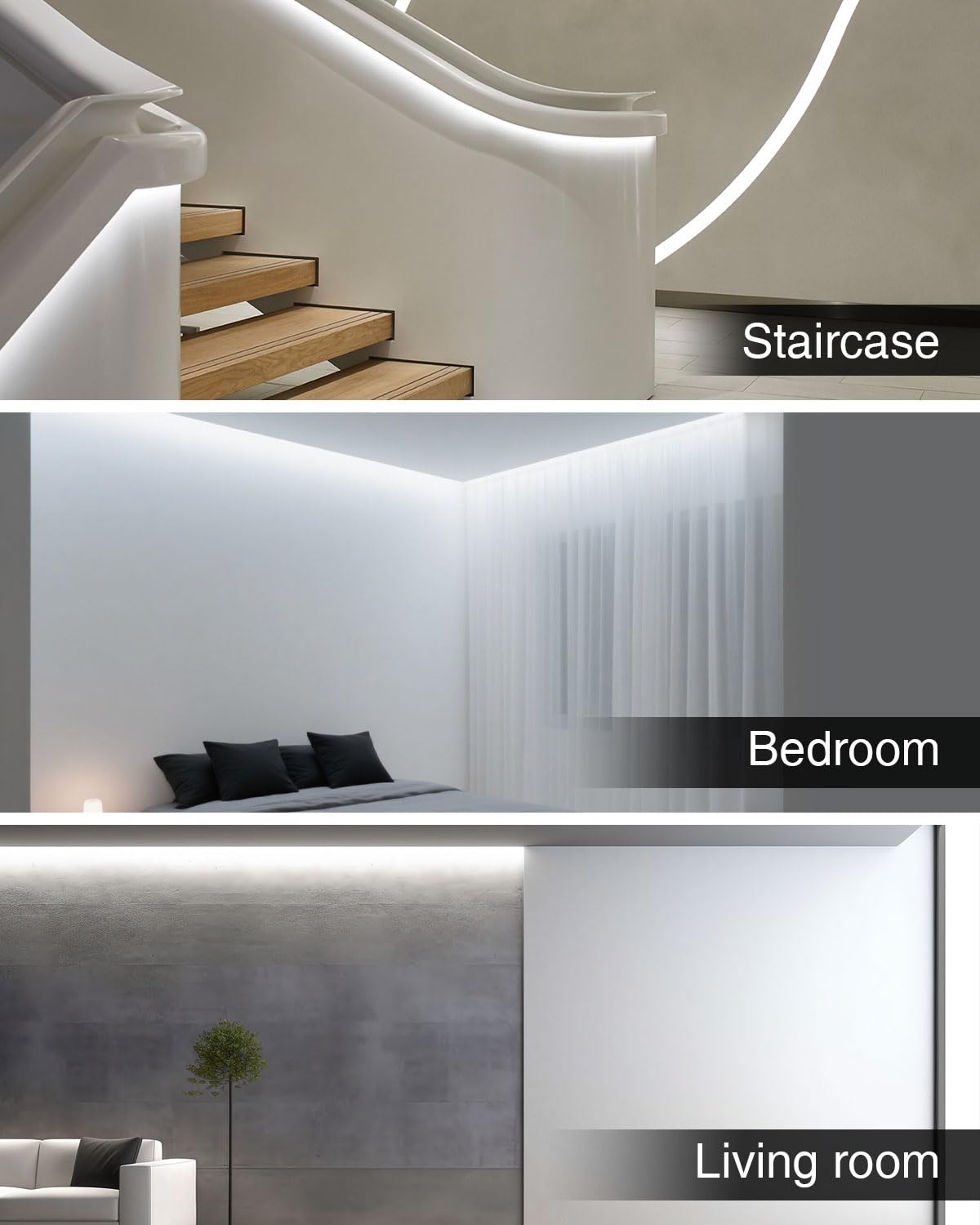Aclorol 5V Cob Led Strip Light White 6000K 6.56Ft/2M 640Leds Dimmable Led Flexible Tape Lights With Self-Adhesive For Bedroom Kitchen Cupboard Cabinet Mirror Staircase Diy Lighting Project (2 Pack)