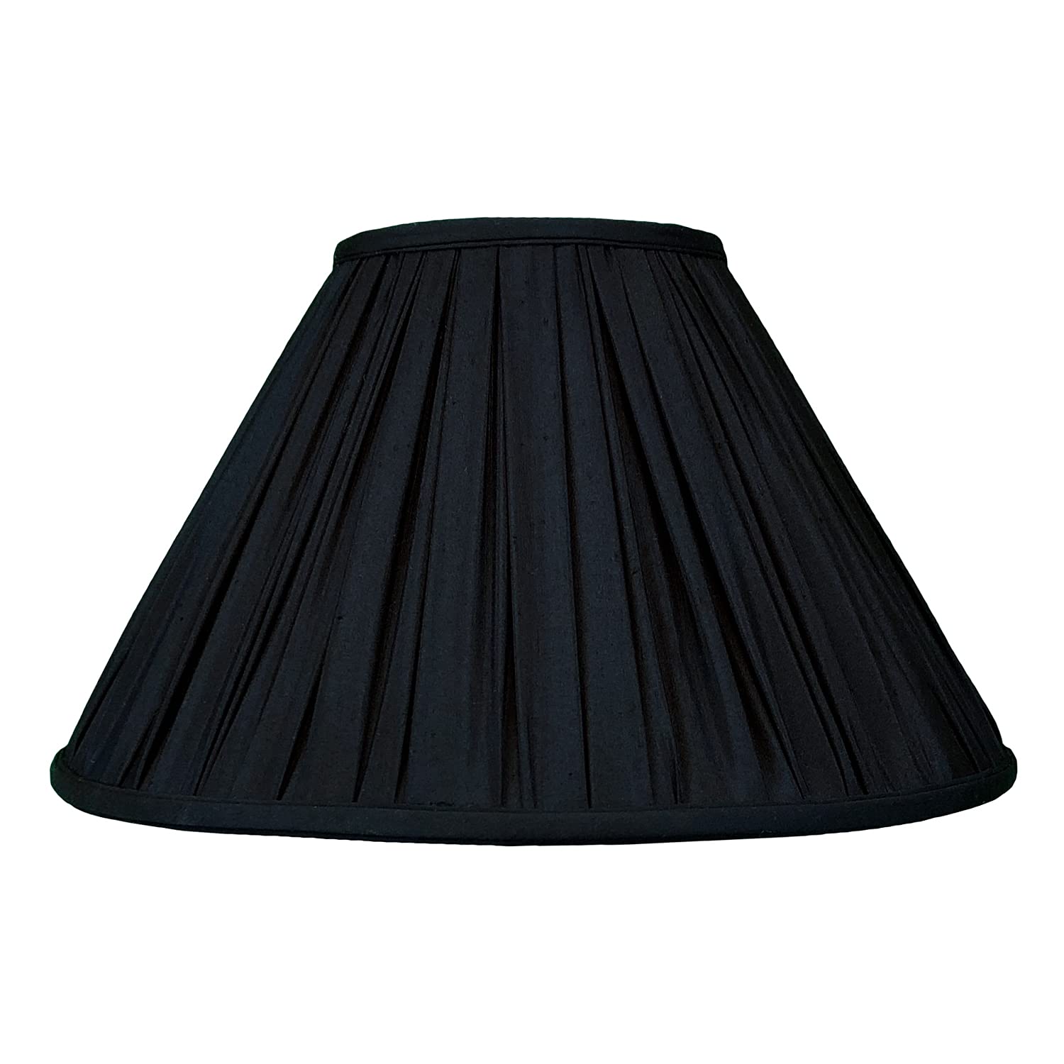Royal Designs Coolie Empire Gather Pleat Basic Lamp Shade, Black, 6 X 16 X 10