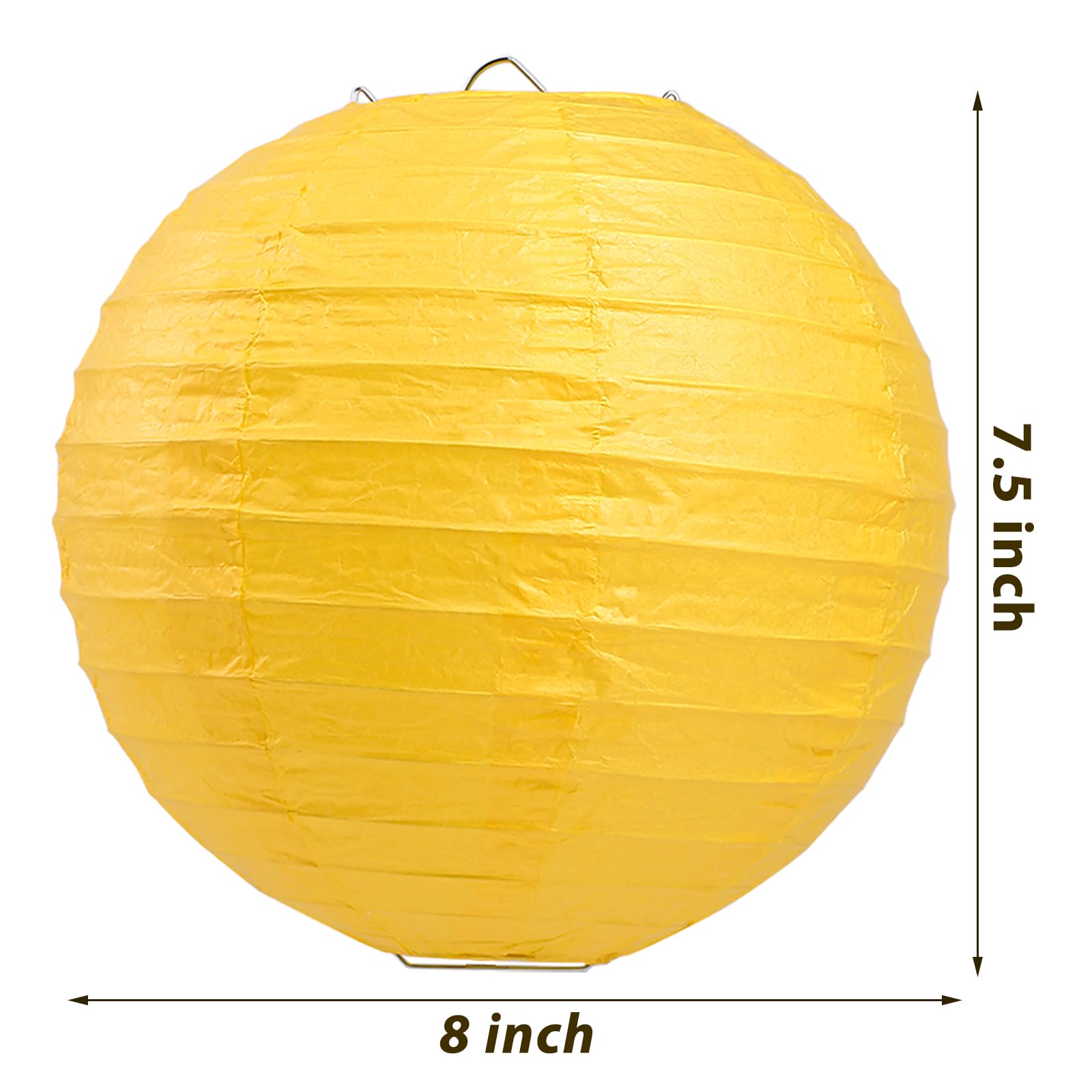 Lihao 6Pcs Colorful Paper Lanterns, 8'' Chinese Hanging Paper Lanterns For Classroom Party Wedding Birthday Halloween Xmas Diy C