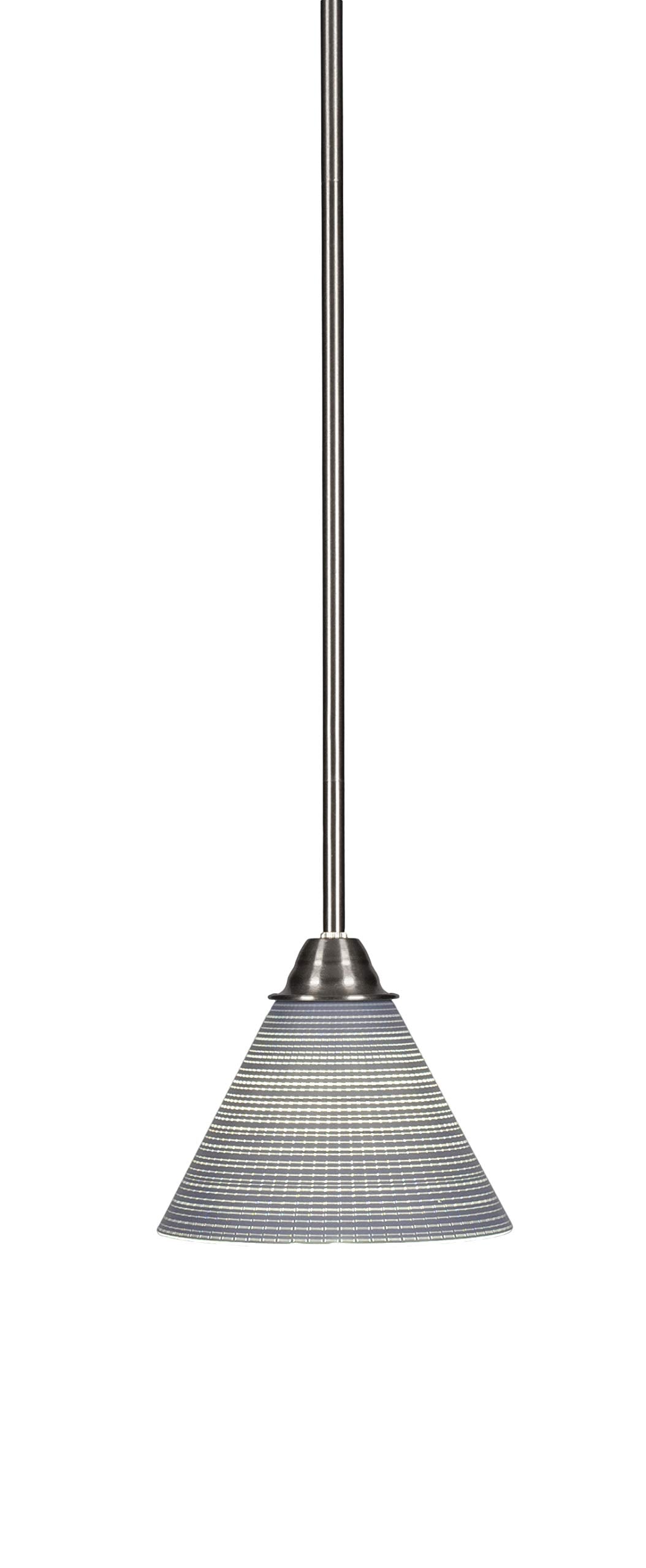 Toltec Lighting Paramount 1 Light Mini Pendant in Brushed Nickel (3401-BN-4052)