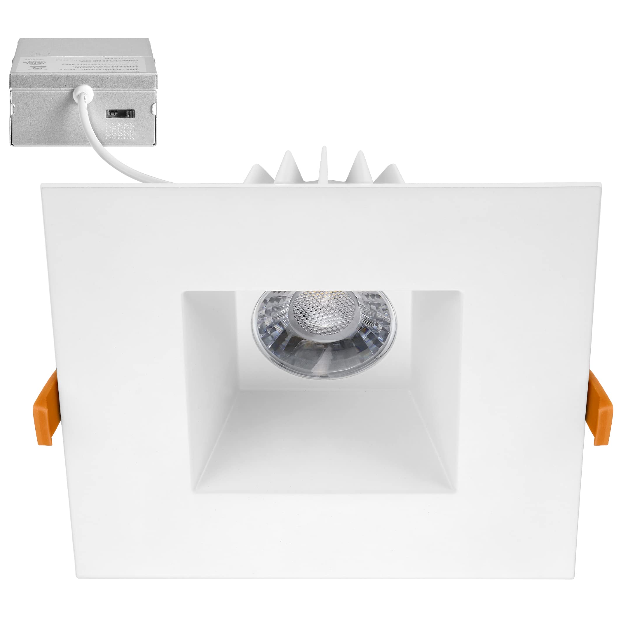 Maxxima 6    Ultra-Thin Recessed Anti-Glare LED Downlight Canless IC Rated 1300 Lumens 5 Color Temperature Select 2700K/3000K/35