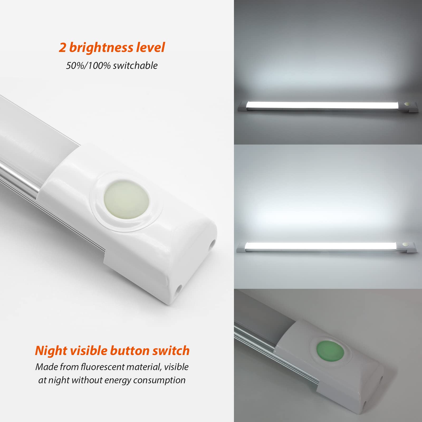 Dream Lighting 12V Interior Led Light Bar Rv Interior Vanity Light Strip Kitchen Ceiling Cabinet Slim Light Cool White Lighting