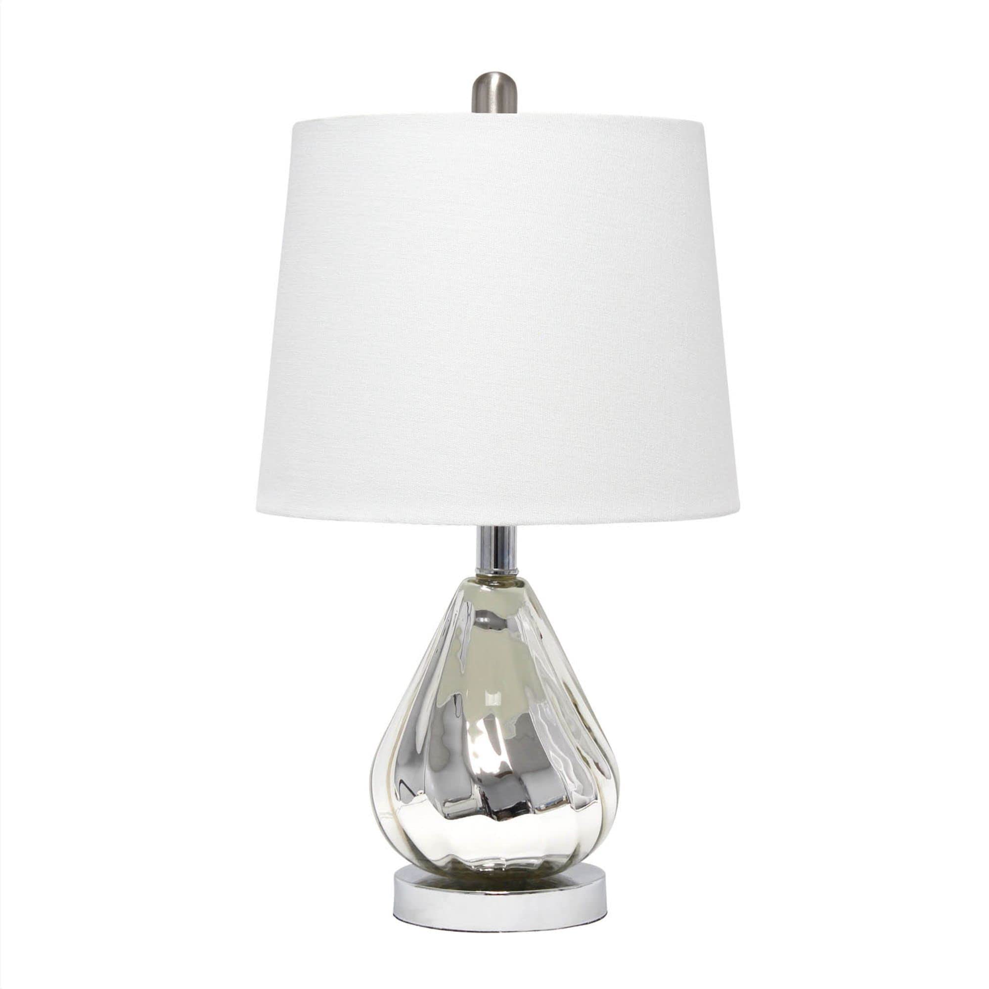 Lalia Home Contemporary Kissy Pear Table Lamp With White Fabric Shade