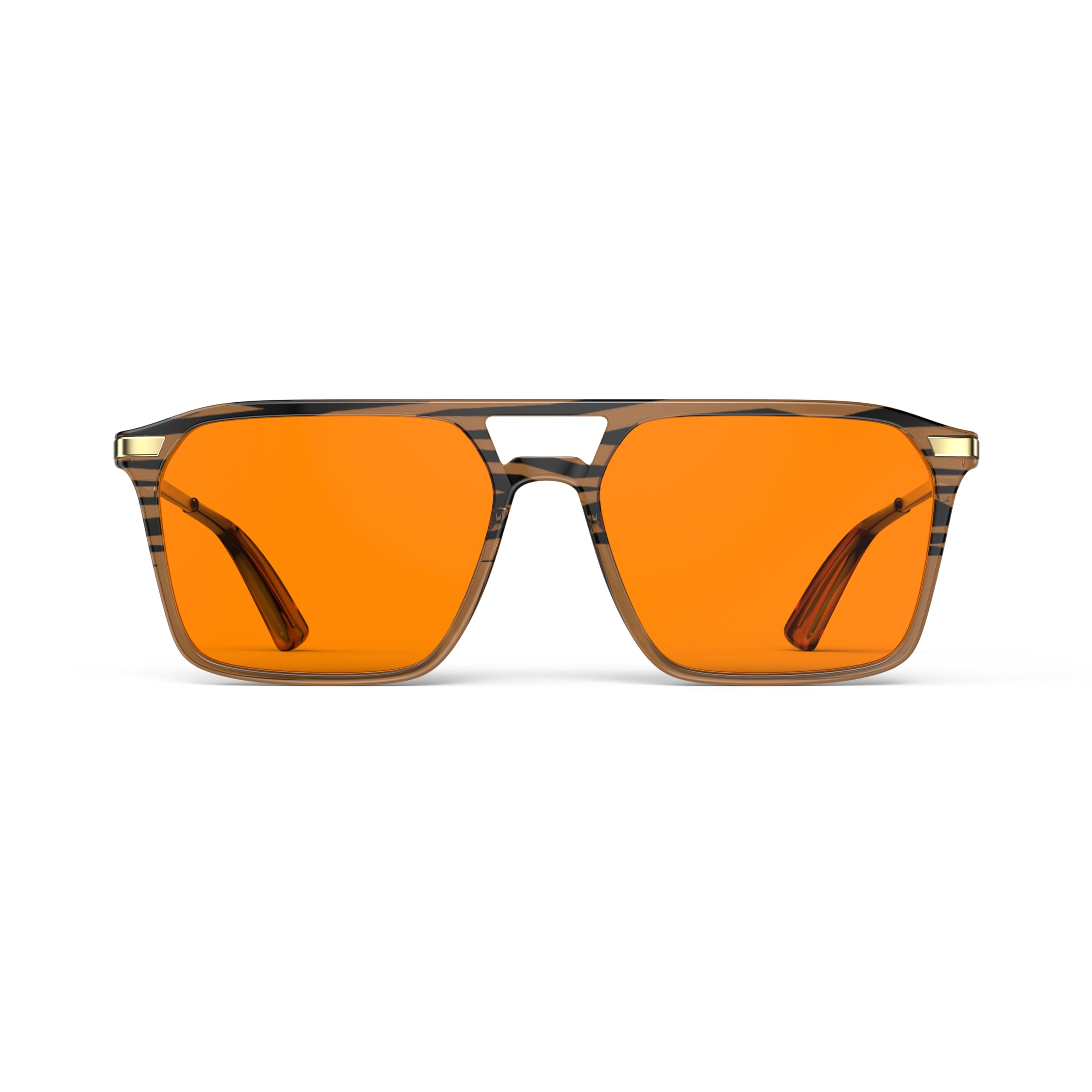 Goiteia 100% Orange Blue Light Blocking Glasses-Amber Gaming Glasses for Better Sleep/Eyes Strain-Comfor Spring Hinges-New