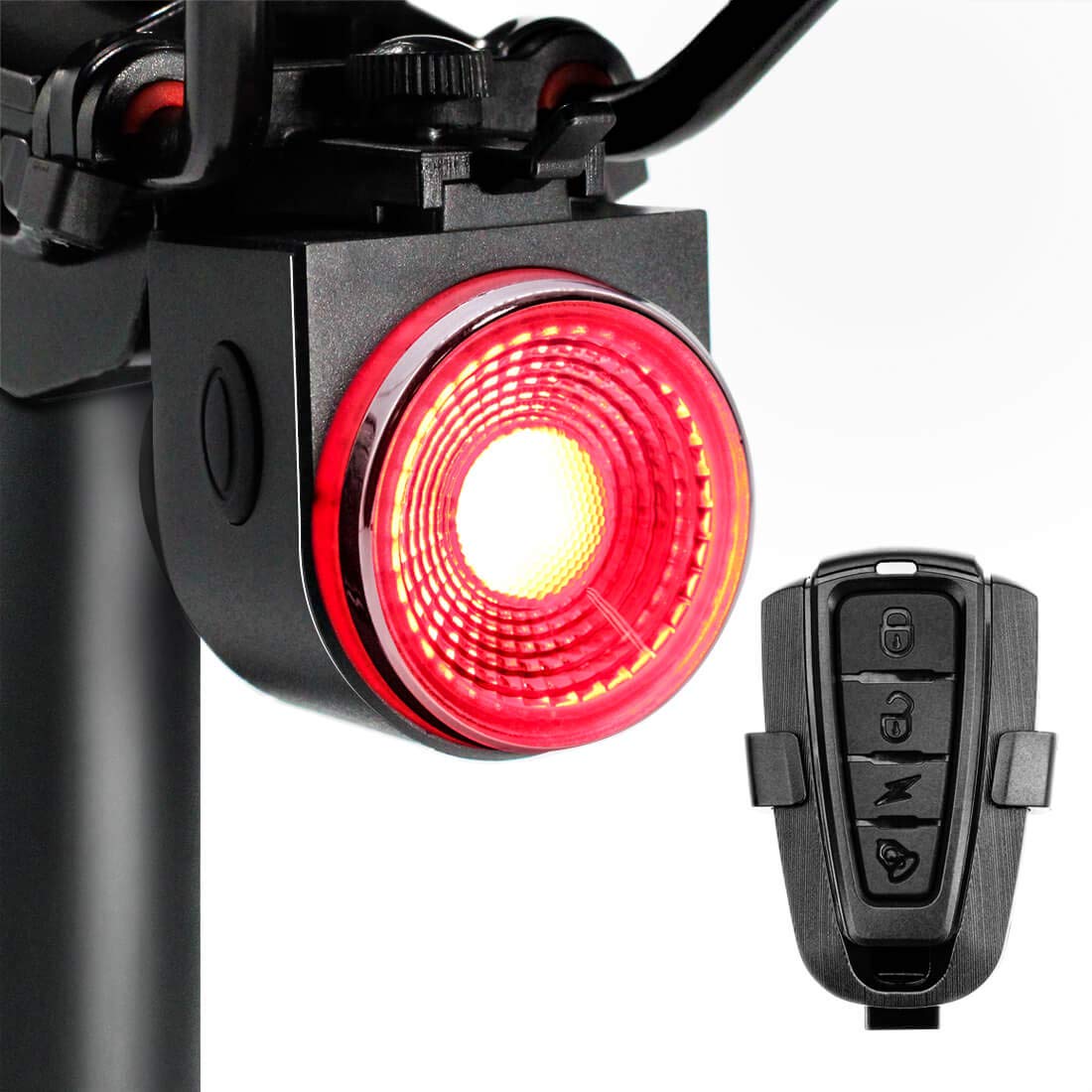 PADONOW Smart Bike Tail Light: USB Rechargeable Rear Bicycle Brake Light High Lumen Safety Red Led Cycling Taillight (Classic Al