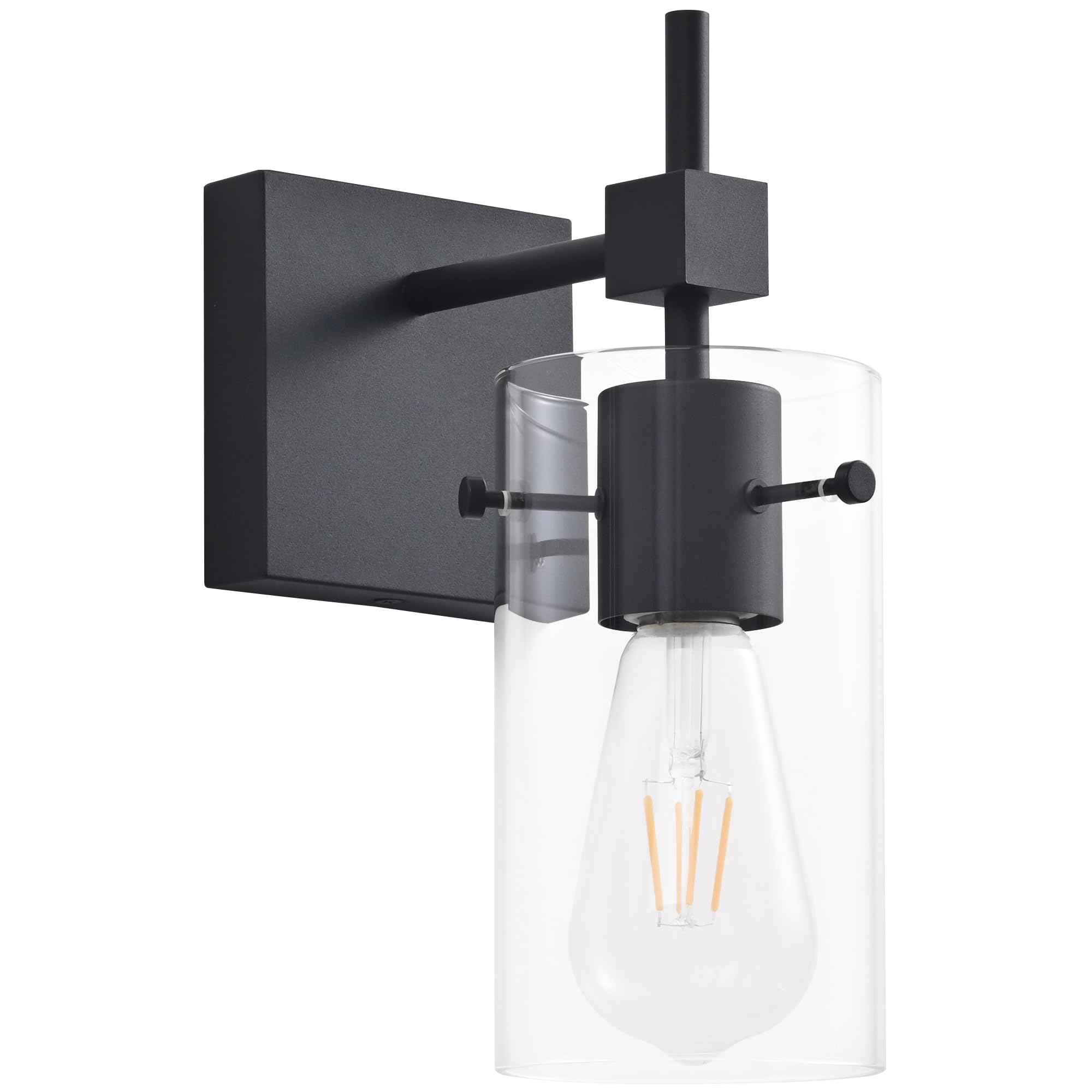 Solfart 1 Light Vintage Vanity Light Bathroom Light Fixture Over Mirror Wall Sconces Black Bathroom Lighting