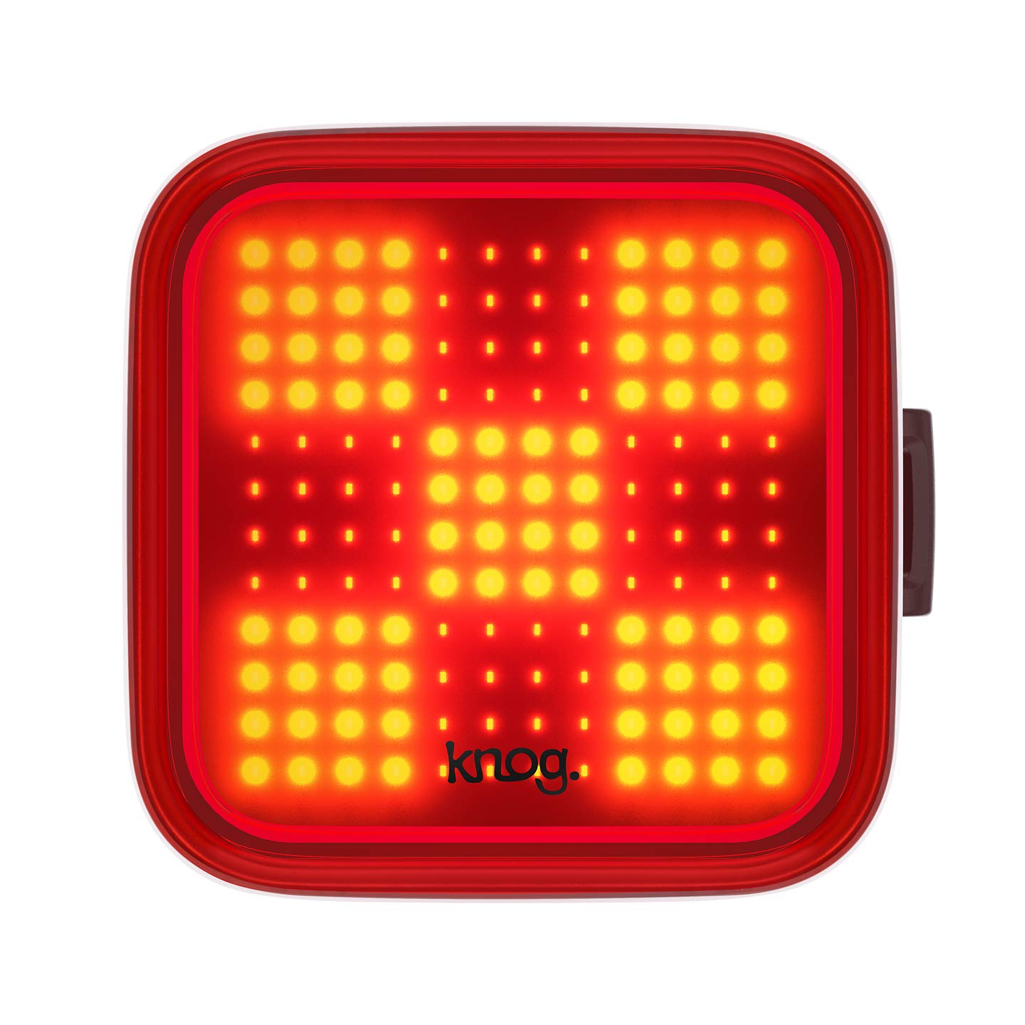 Knog Blinder Rear Bike Light - 100 Lumen Usb Rechargeable Bike Tail Light – Waterproof Rear Light, 8 Modes, Fits 22-32Mm Handlebars, 450M Visibility - Grid Design