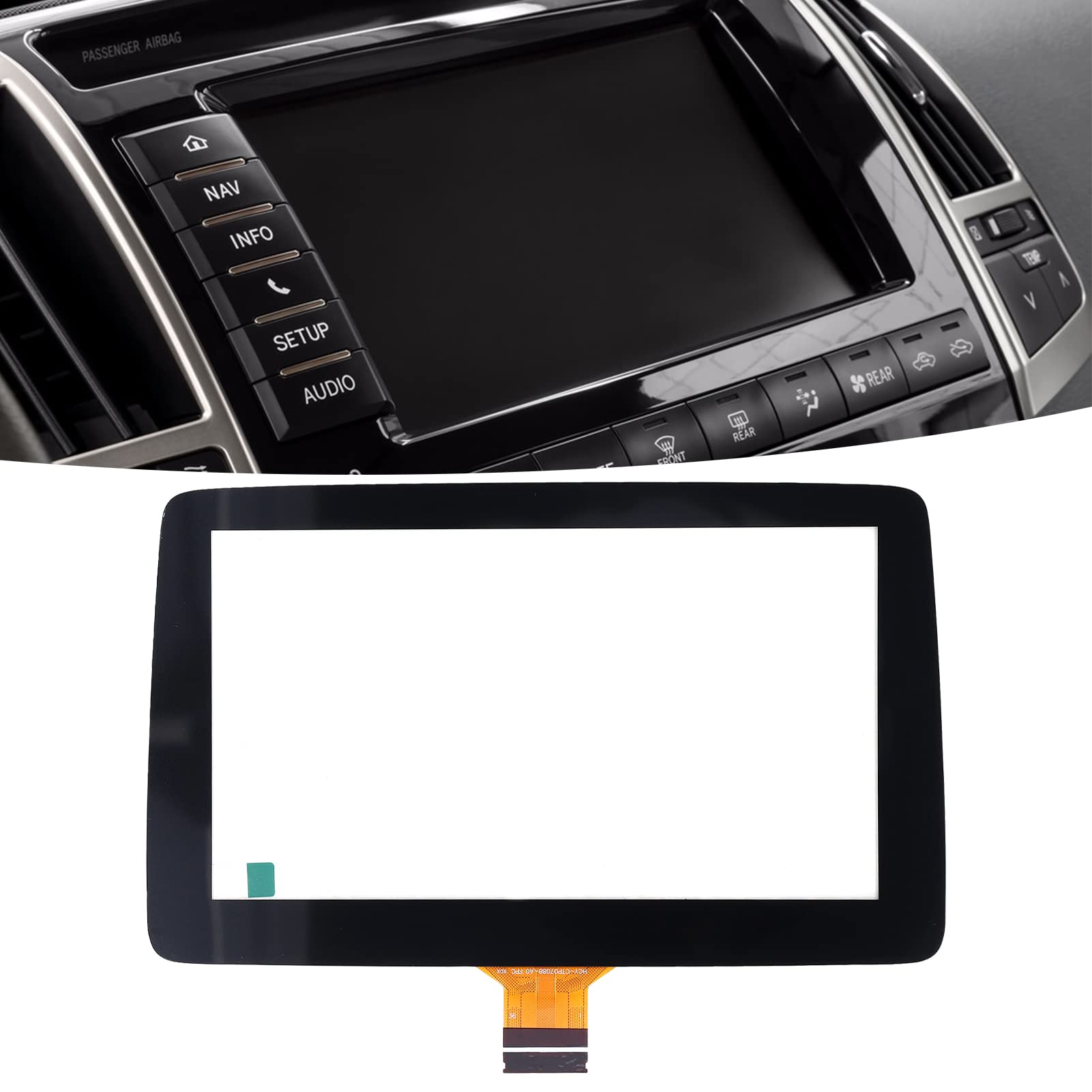 Ymiko Digitizer 7In Display Glass Acrylic Transparent Car Touch Display Glass Replacement For Mazda 3 2014-2016 Bhp1611J0D K40005A29F