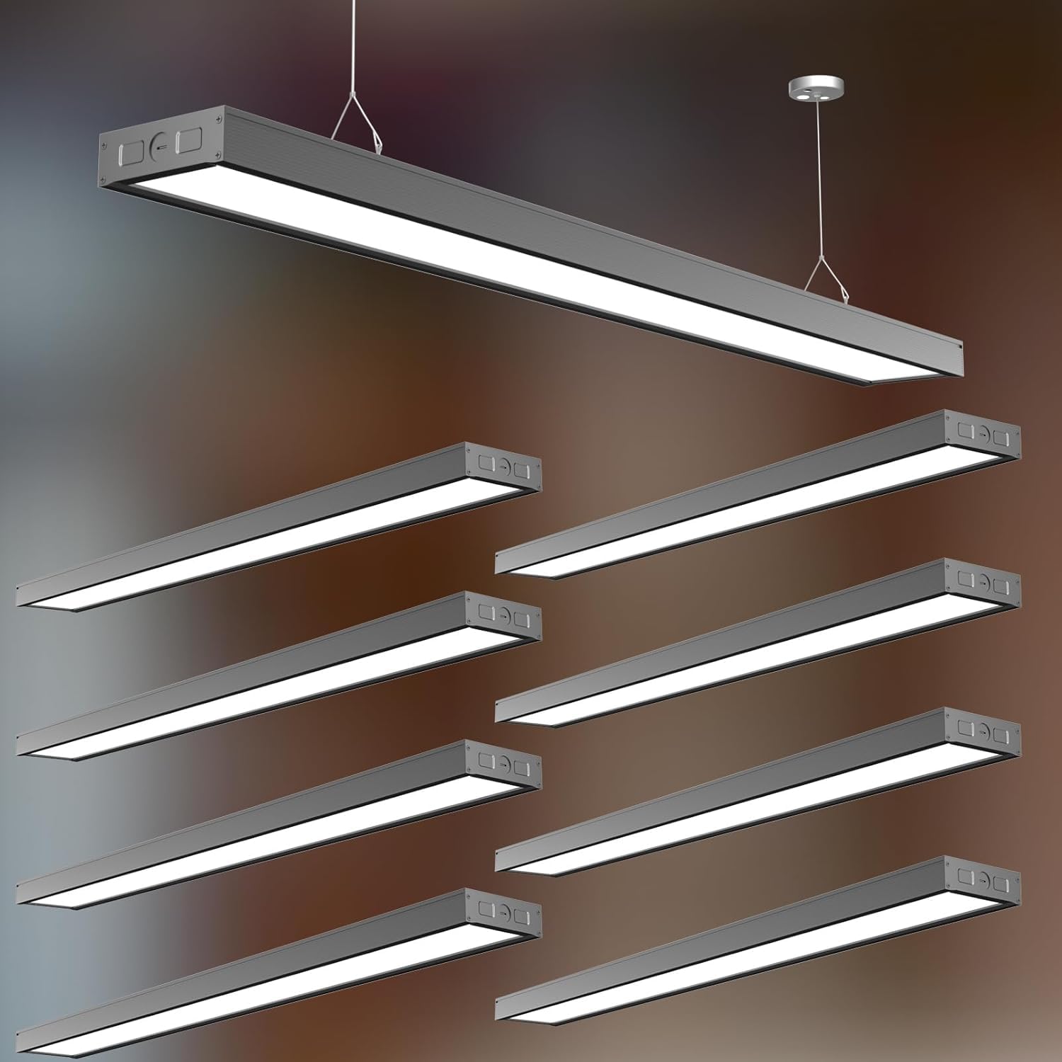 Lightdot 4FT-5IN LED Wraparound Shop Lights, ?Driver Equipped, 5 Years? 50W 4FT LED Shop Light Fixtures for Garage Workshop, 700