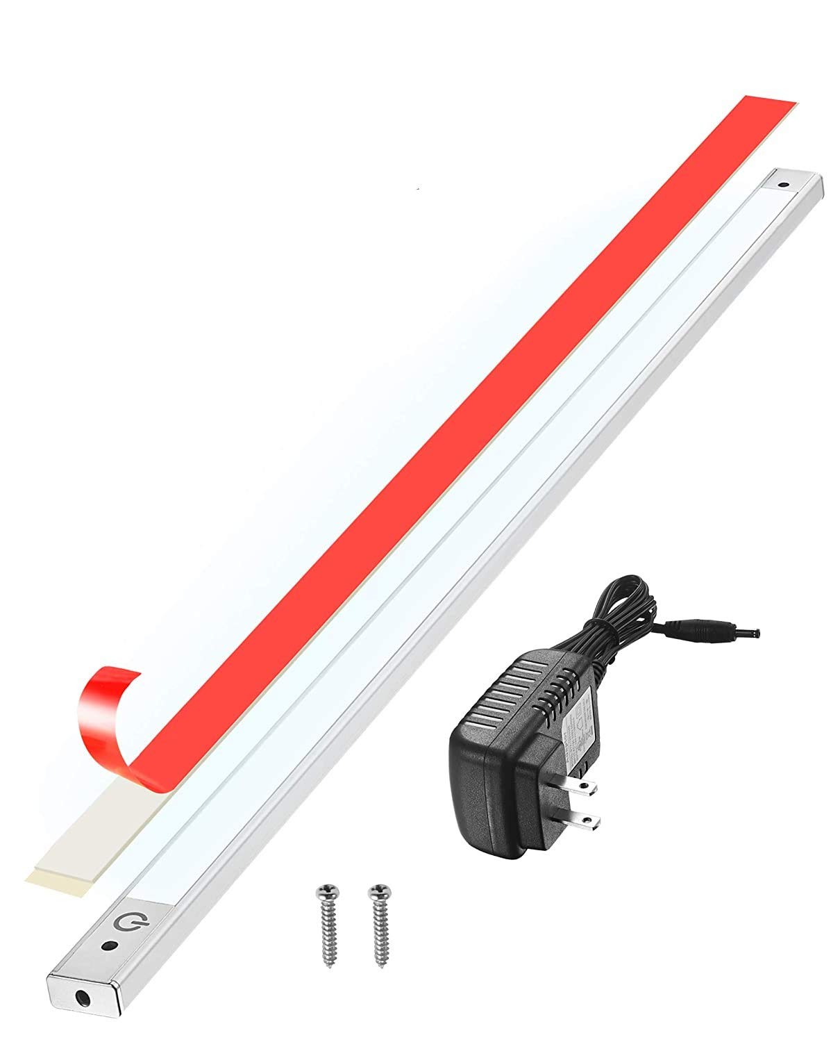 phonar 24 inch Under Cabinet Lighting LED Lamps for Kitchen Closet, LED Counter Light with Plug in Hardwired LED Lighting for Wardrobe(Cold White)