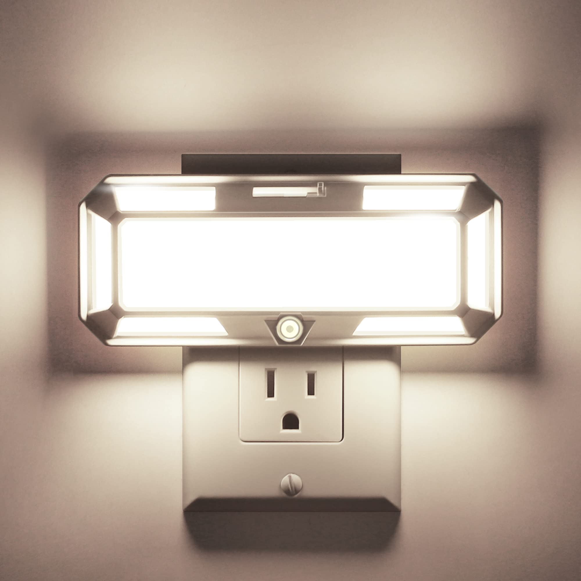 L LOHAS LED Bright Night Lights Plug into Wall, 0-250LM LED Night Light, Dusk to Dawn Sensor, 2W Dimmable Night Light, Daylight 