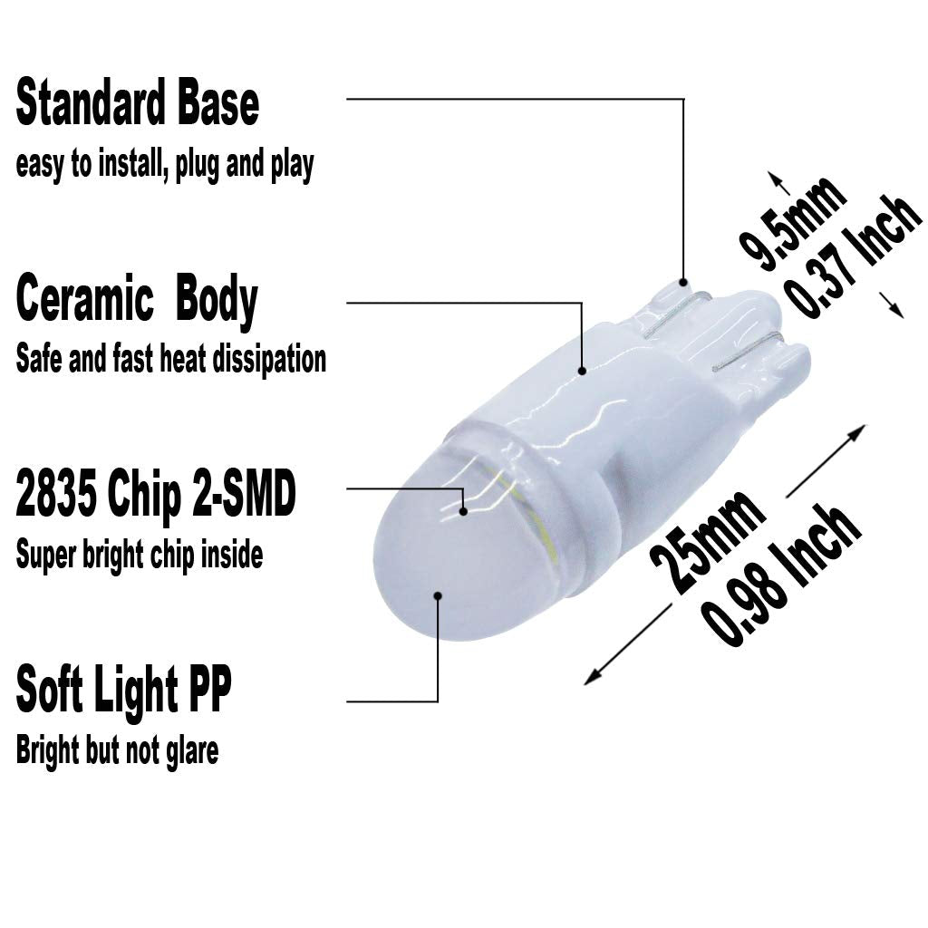 Ice Blue LED Light Kit for Ford F-150 250 350 Mustang Taurus Chevy Silverado Avalanche Impala Tahoe Trailblazer Dodge Ram Charge