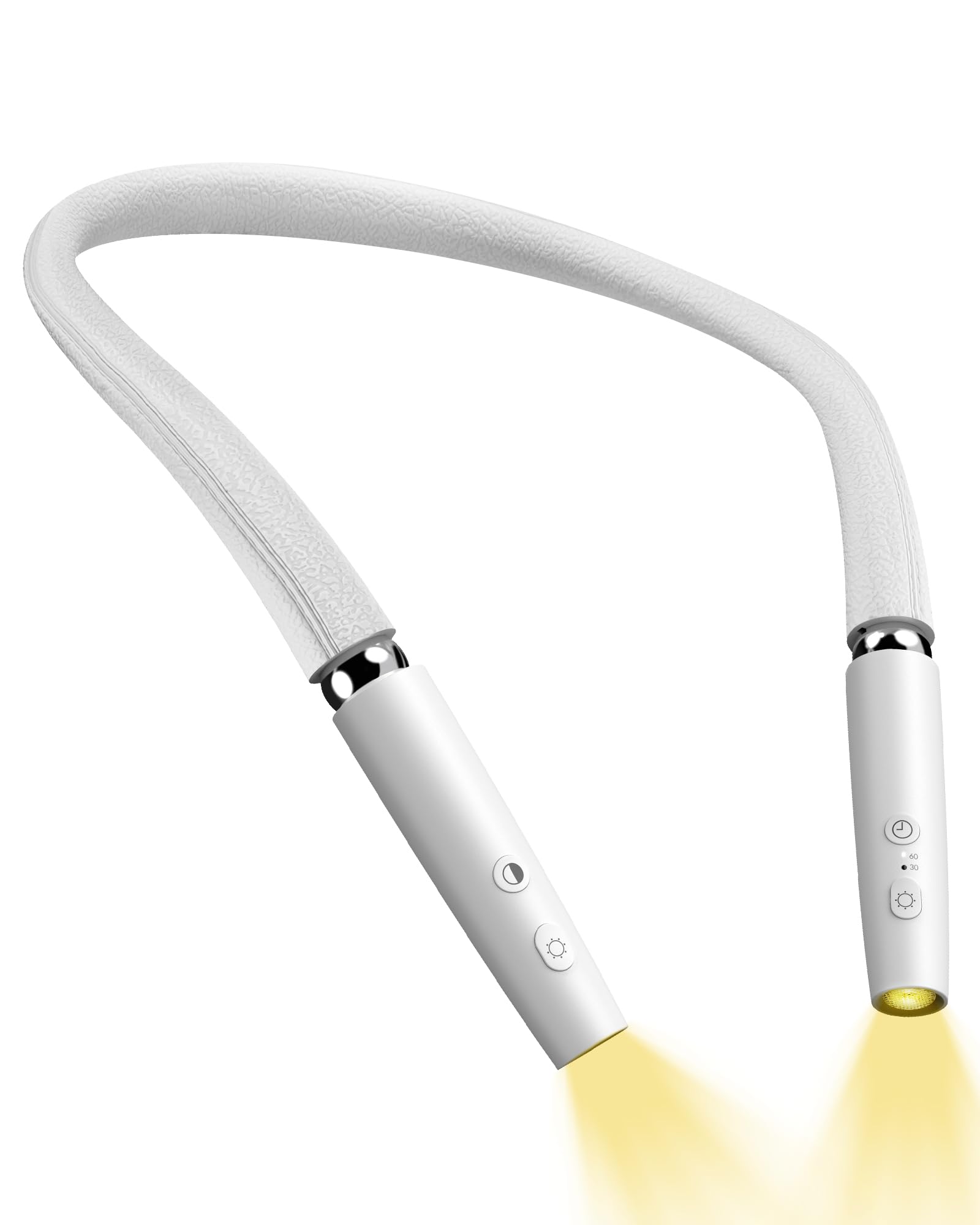 NIVAVA Neck Reading Light, Book Light for Reading in Bed [Steering Shafts Adjustment], Bendable Silicone Arm, Long Lasting LED R