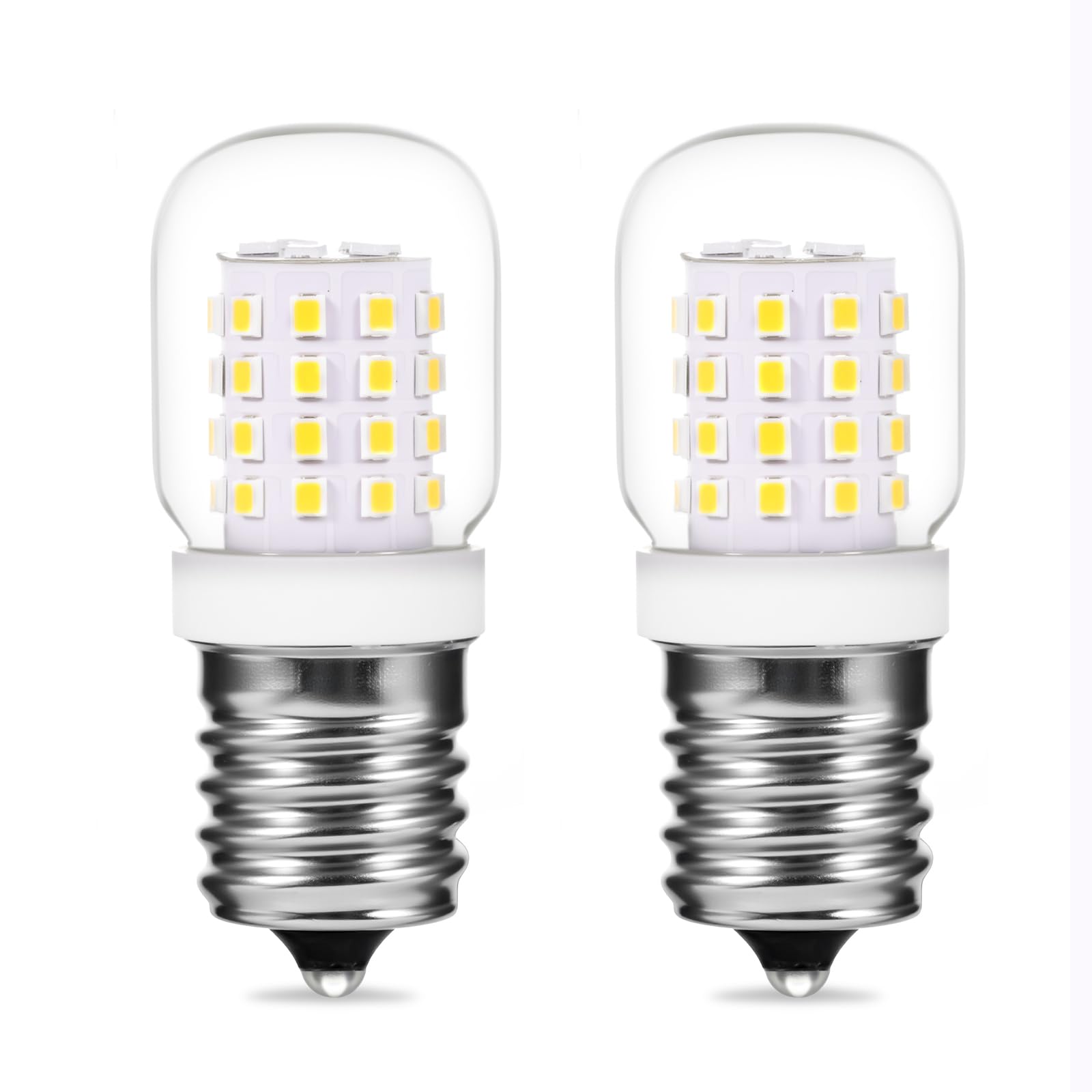 XRZT Microwave Light Bulbs E17 3W 5000K Daylight Glass 2 Pack