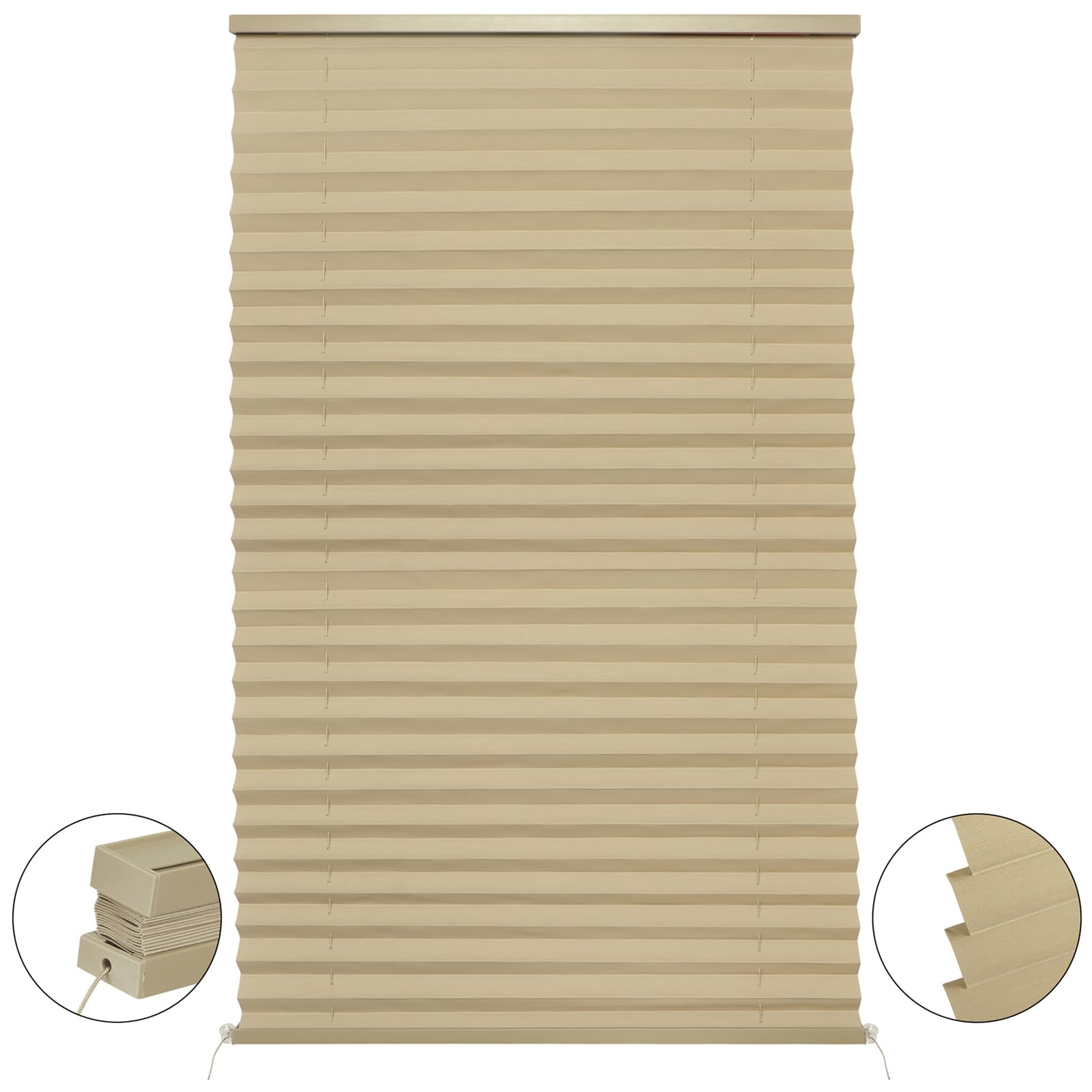 Rv Blinds For Camper Window, Rv Window Shades Camper Blinds For Travel Trailer,Pleated Shade For Motorhome Motor Coach-14 W X 24