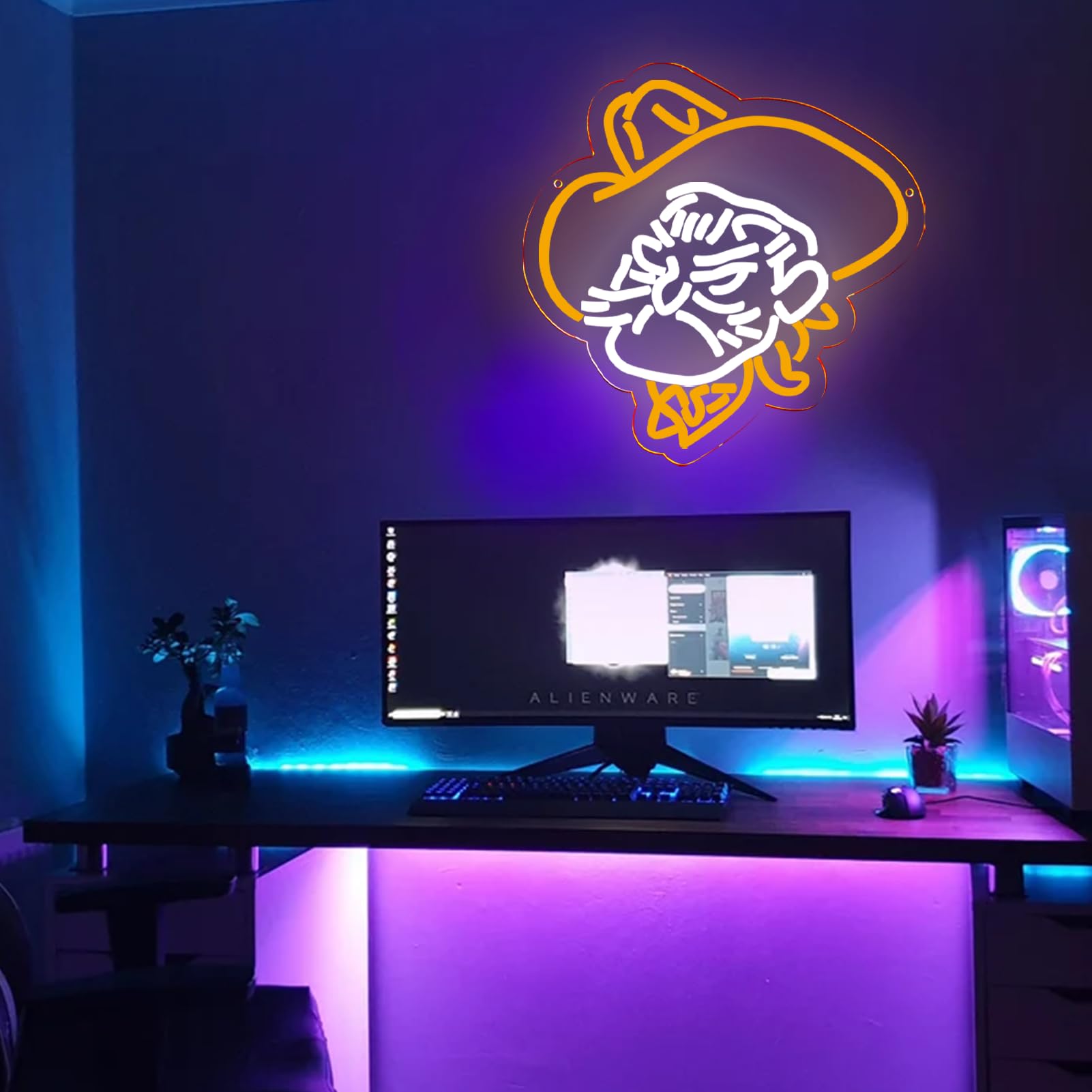 Balanar University Neon Signs For Wall Decor Dimmable Basketball Team Neon Sign For Bedroom  Bar  Office  Man Cave Best Gifts For Rodeo Enthusiast  Birthday  Christmas12.1 * 12.2Inch
