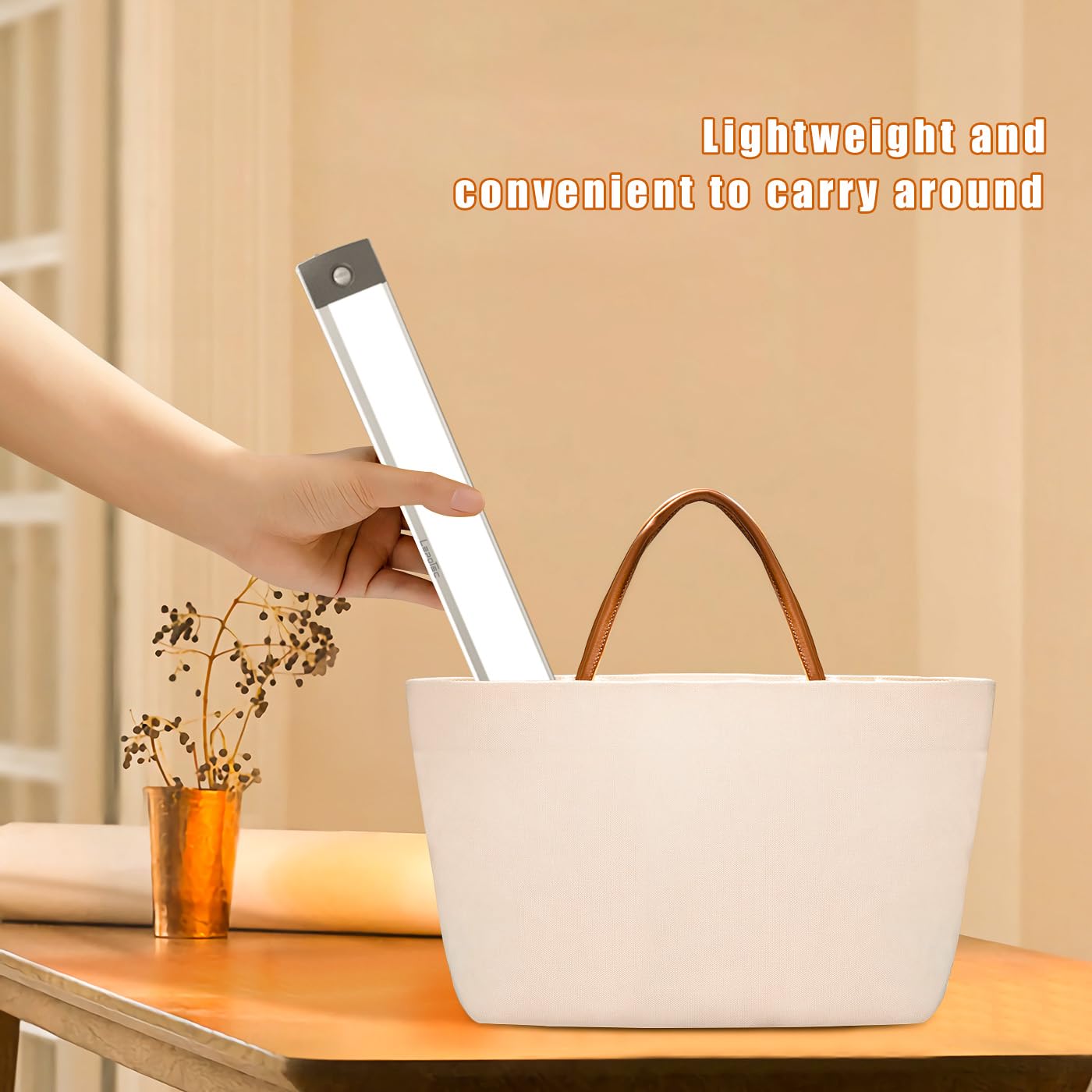 Lepotec 54 Led Under Counter Lighting, Motion Kitchen Cabinet Light, Battery Operated Closet Lights, Rechargeable Wireless Campe