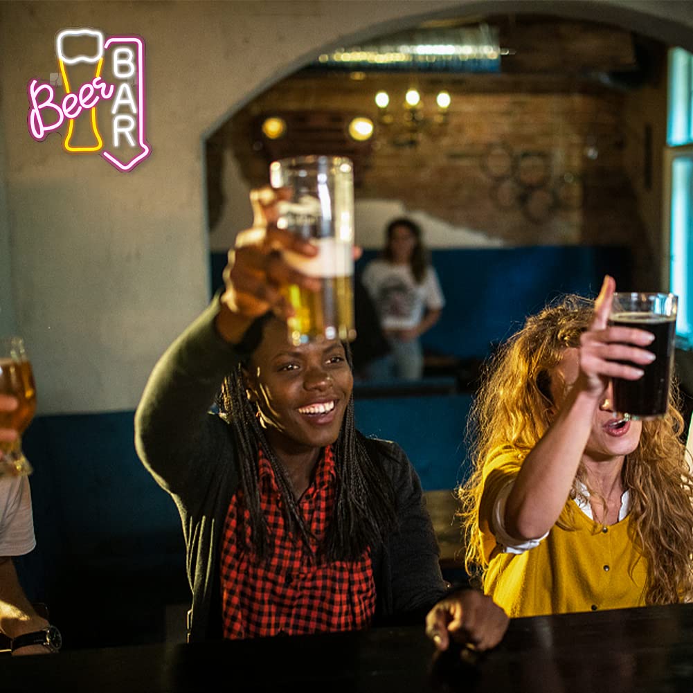 JURONGYILU Neon Sign - LED Wall Decor, 15inx12.6in, Colorful Acrylic for Home Bar, Cafe, Restaurant, Man Cave