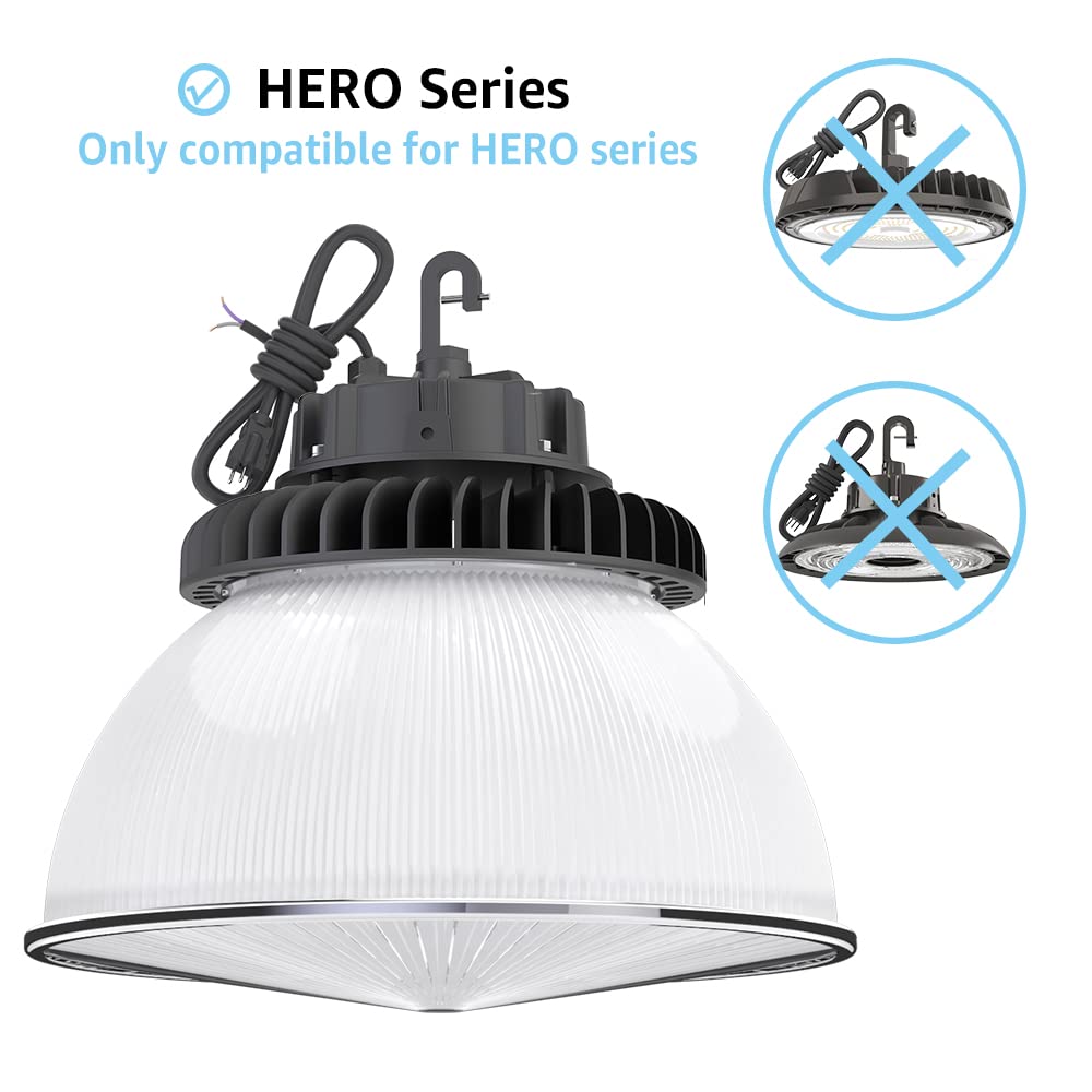 HYPERLITE High Bay Light Reflector 60 Degree - Milky Acrylic 2-Pack, Model B086YS9ZH7-UK