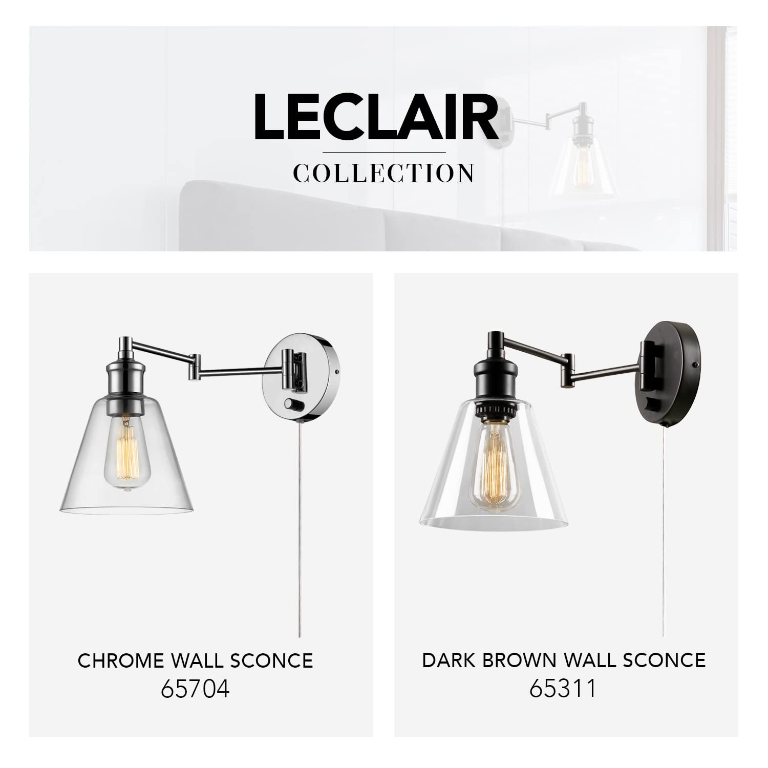 Globe Electric Wall Sconce, Oil Rubbed Bronze, Glass, Model 3000182