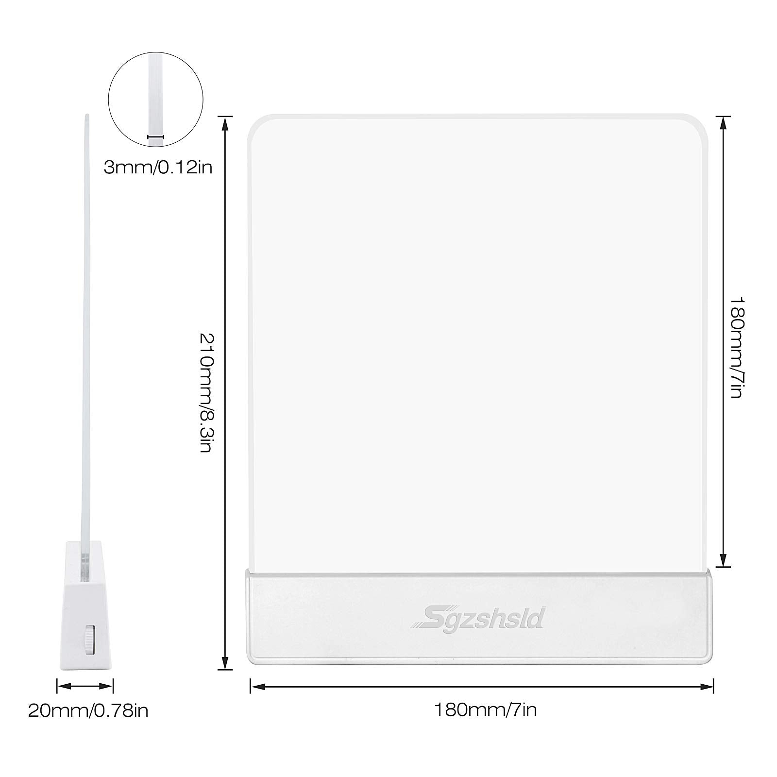 Deelessgz Book Light,Battery Powered Flat Plate Led Book Lamp,Brightness Adjustable,2 Color Temperature,Kids Book Light For Reading In Bed At Night Clip On Book Lovers Gifts (White)