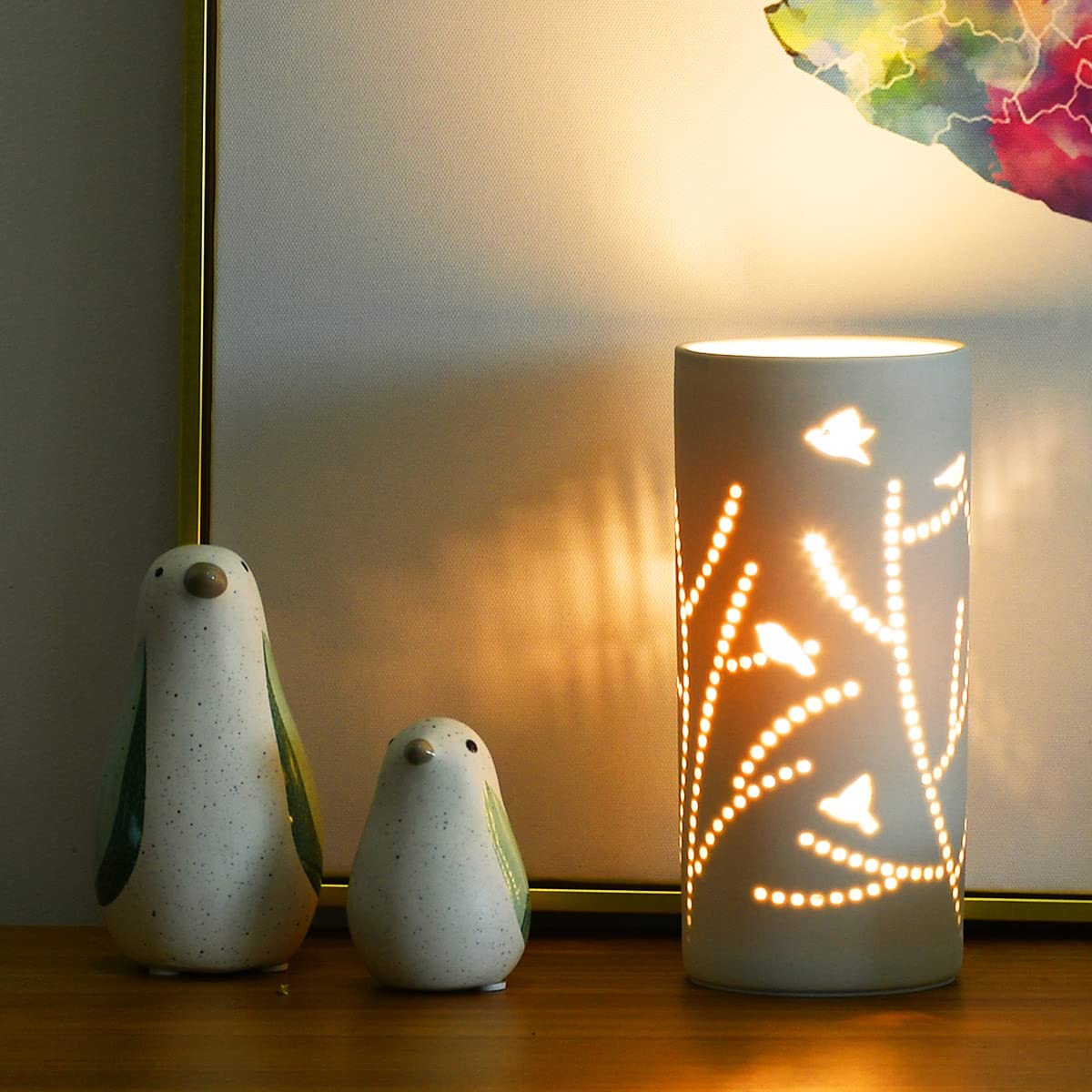 Lampwell Dana Small Table Lamp For Living Room As Bedside Table Lamp For Bedroom,Modern Ceramic Table Lamp,Kids Table Lamp,Night