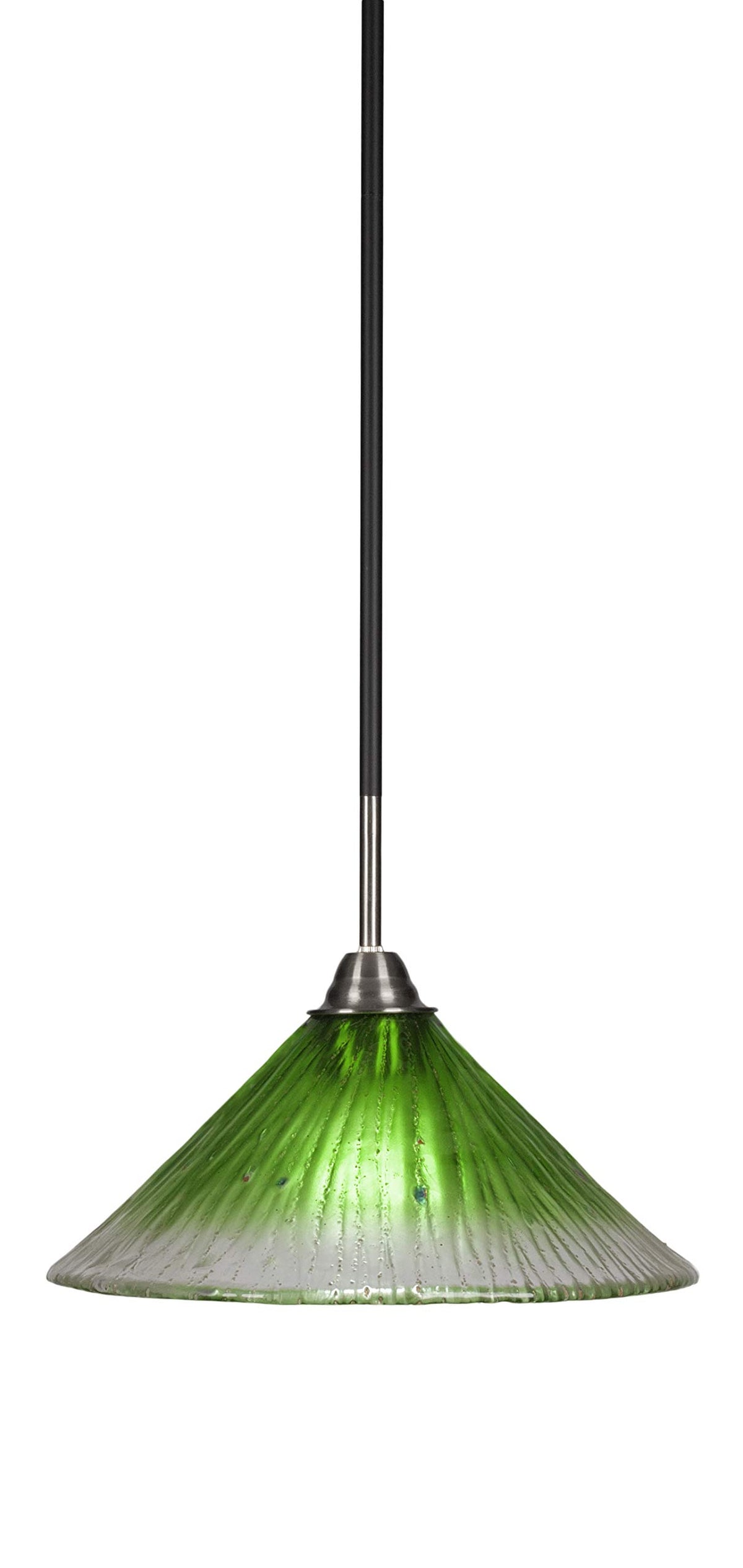 Toltec Lighting Paramount 1 Light Pendant In Matte Black & Brushed Nickel (3401-Mbbn-447)